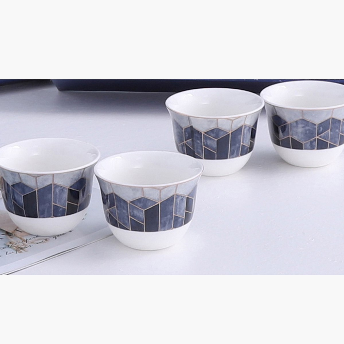 طقم فناجين قهوة من الخزف الصيني 12 قطعة إكسكوزيت من فيست - 75 مل-hbxhomeware-hbxkitchen-image-2