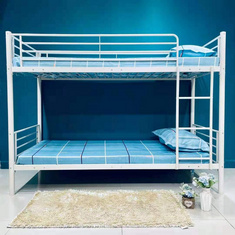 سرير فردي بطابقين من فانيلا - 90x200 سم