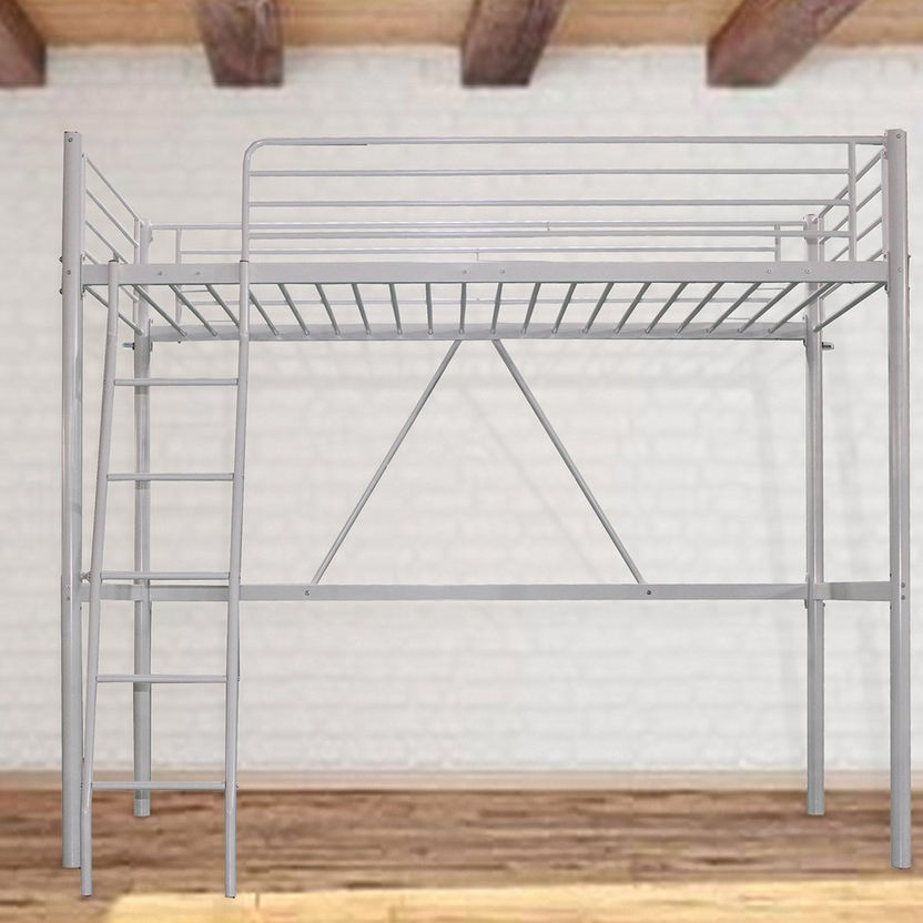 Vanilla Metal Single Loft Bed - 90x200 cm-Single-image-1