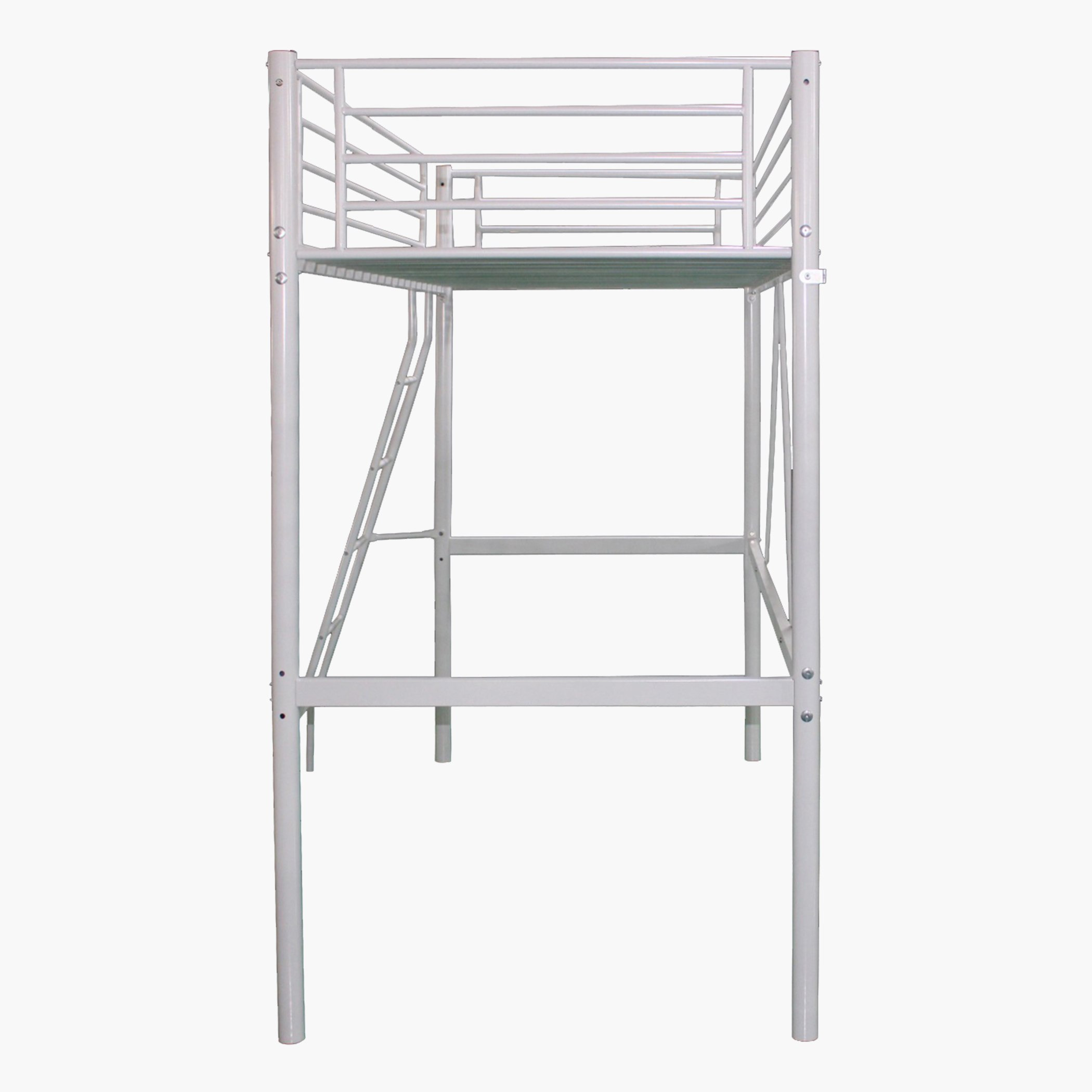 Vanilla Metal Single Loft Bed - 90x200 cm-hbxkidsandyouth-bedsandbedsets-bunkbeds-single-image-7