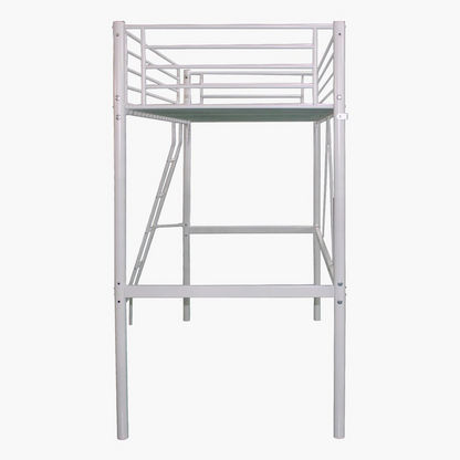 Vanilla Metal Single Loft Bed - 90x200 cms