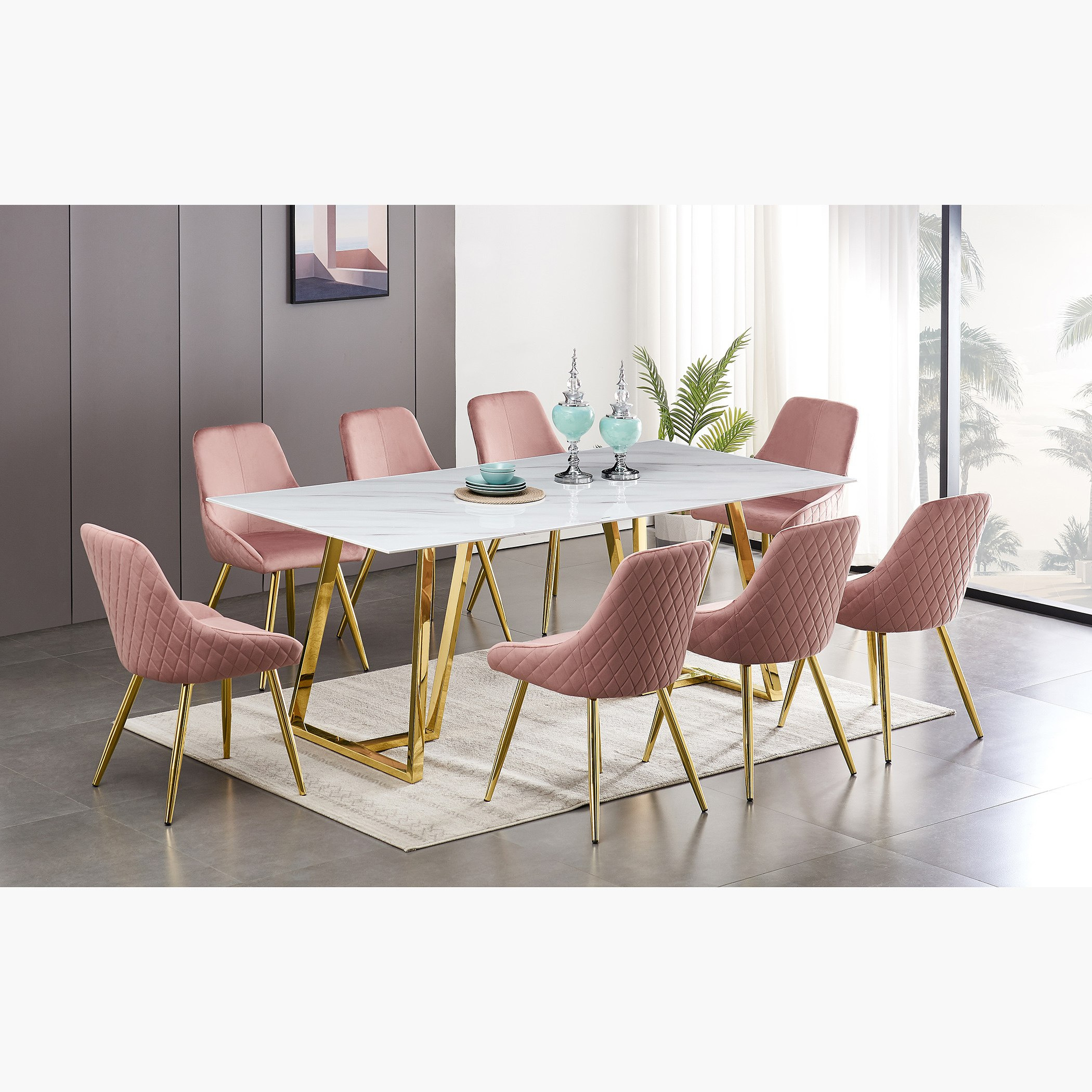 طقم سفرة 8 مقاعد من ريجانو-hbxfurniture-diningtablesandsets-diningsets-eightseater-image-1