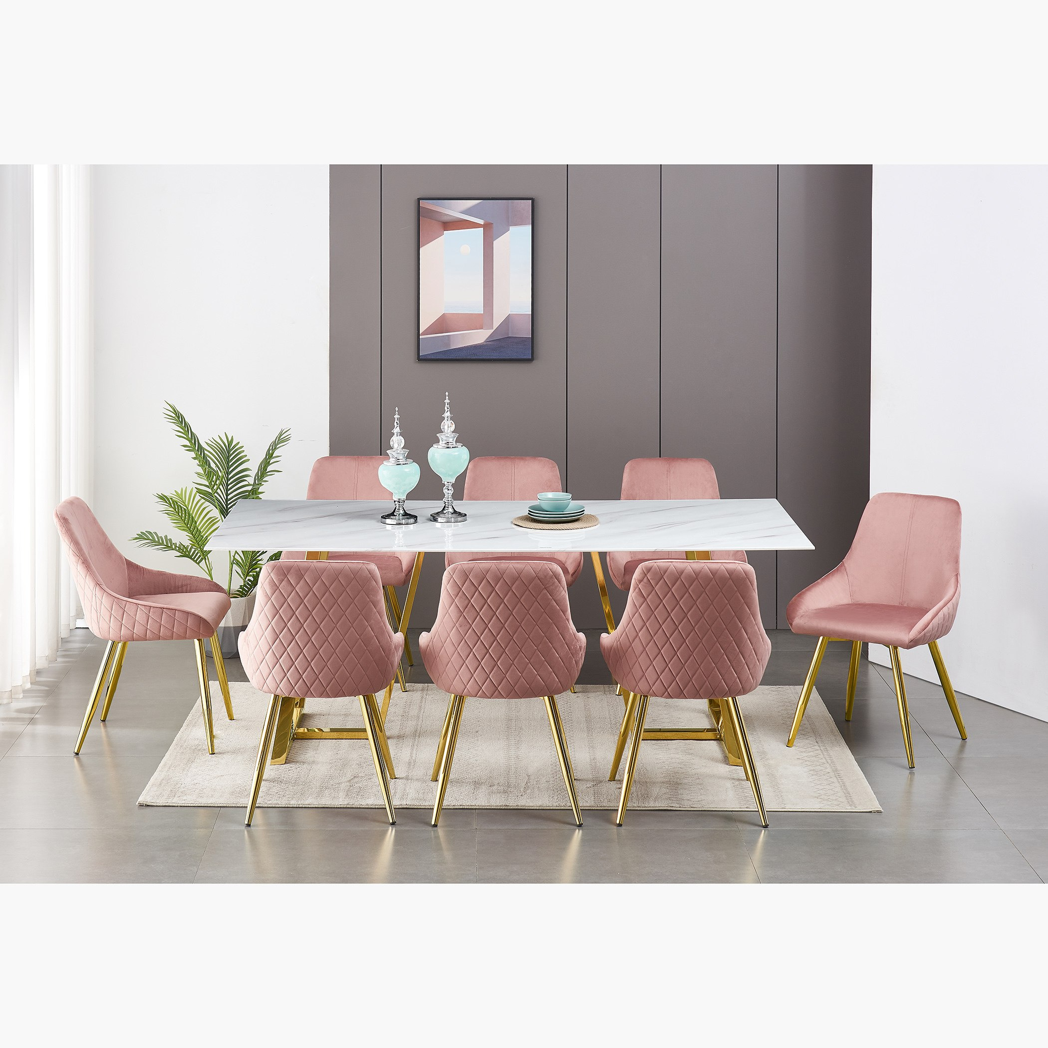 طقم سفرة 8 مقاعد من ريجانو-hbxfurniture-diningtablesandsets-diningsets-eightseater-image-4