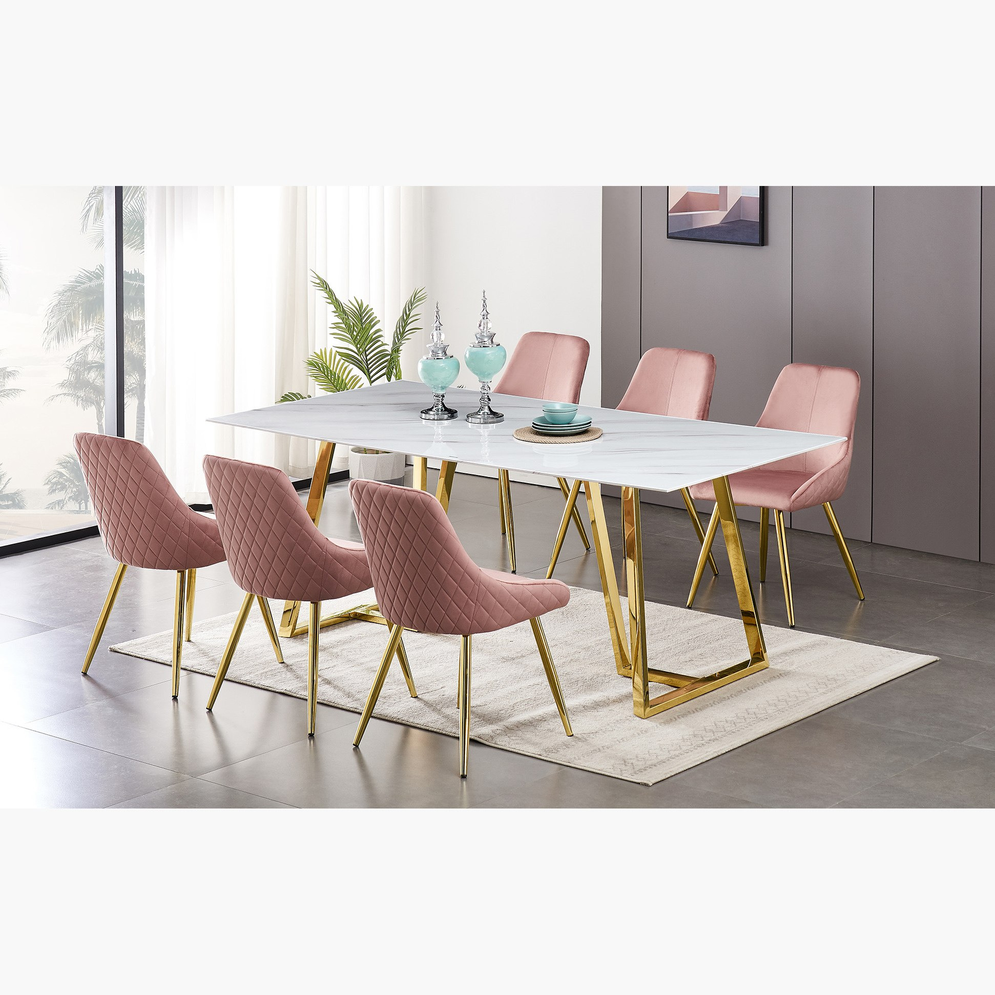 طقم سفرة 6 مقاعد من ريجانو-hbxfurniture-diningtablesandsets-diningsets-sixseater-image-2