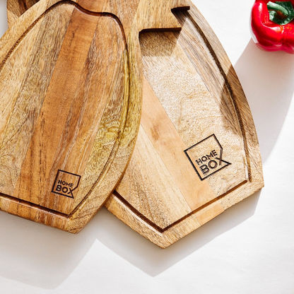 Pineapple Shaped Wooden Chopping Board - 45x20x1 cms