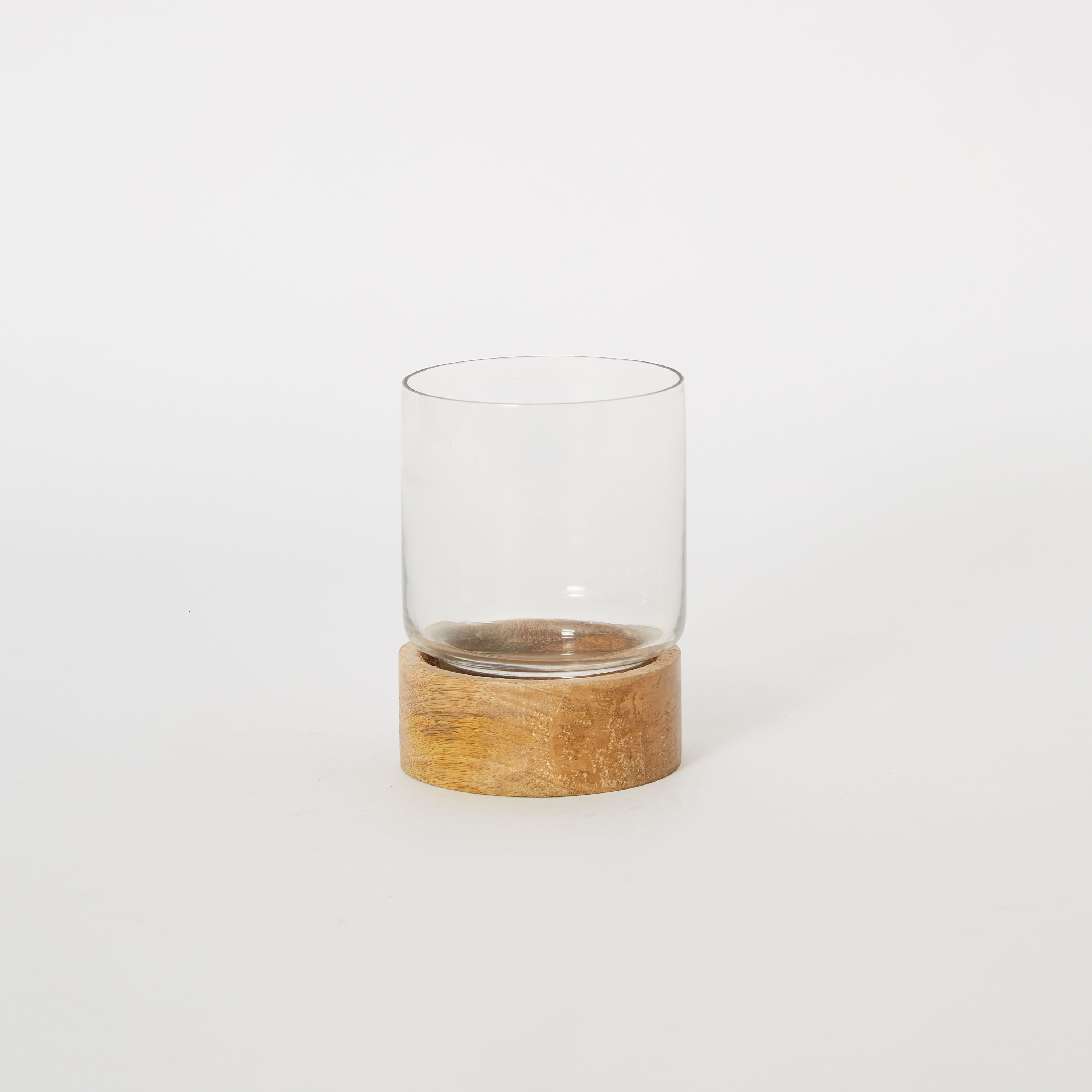 حامل شموع أسطواني خشبي من زين - 7.5 × 12.5 سم-hbxlivingroom-decorandaccessories-candleholders-image-6