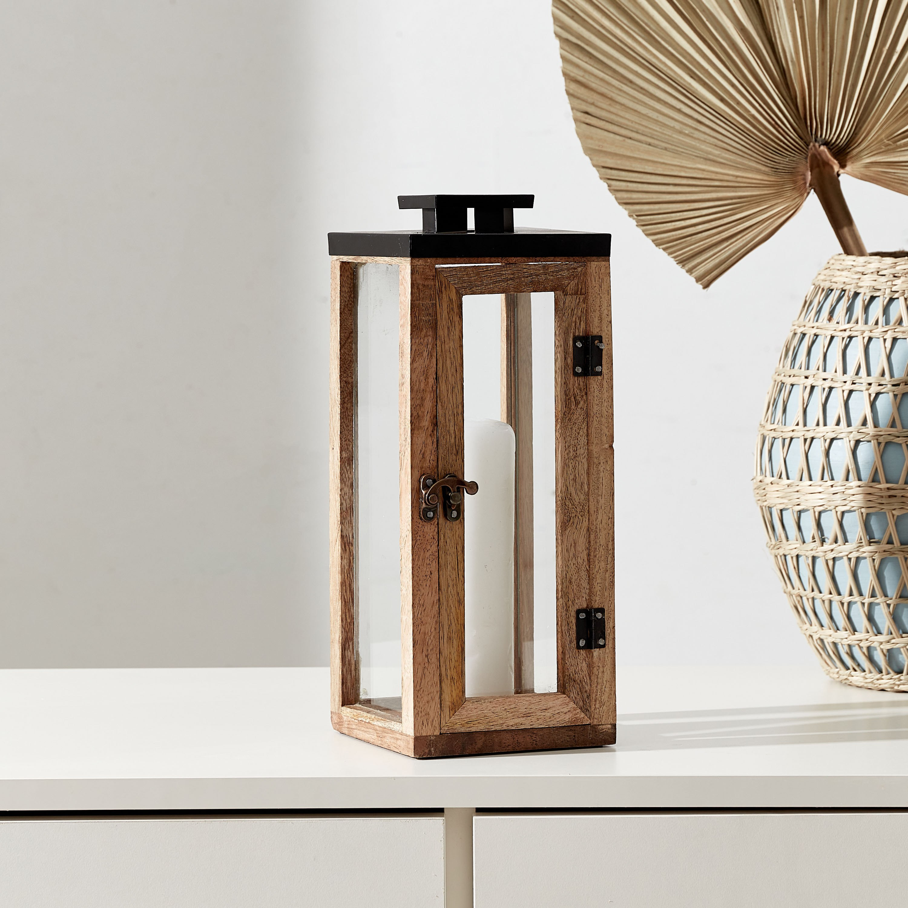 Zayn Wood Lantern - 30.5x12.5x12.5 cm-PROMO_HB_AE_B1G1_250925-image-1