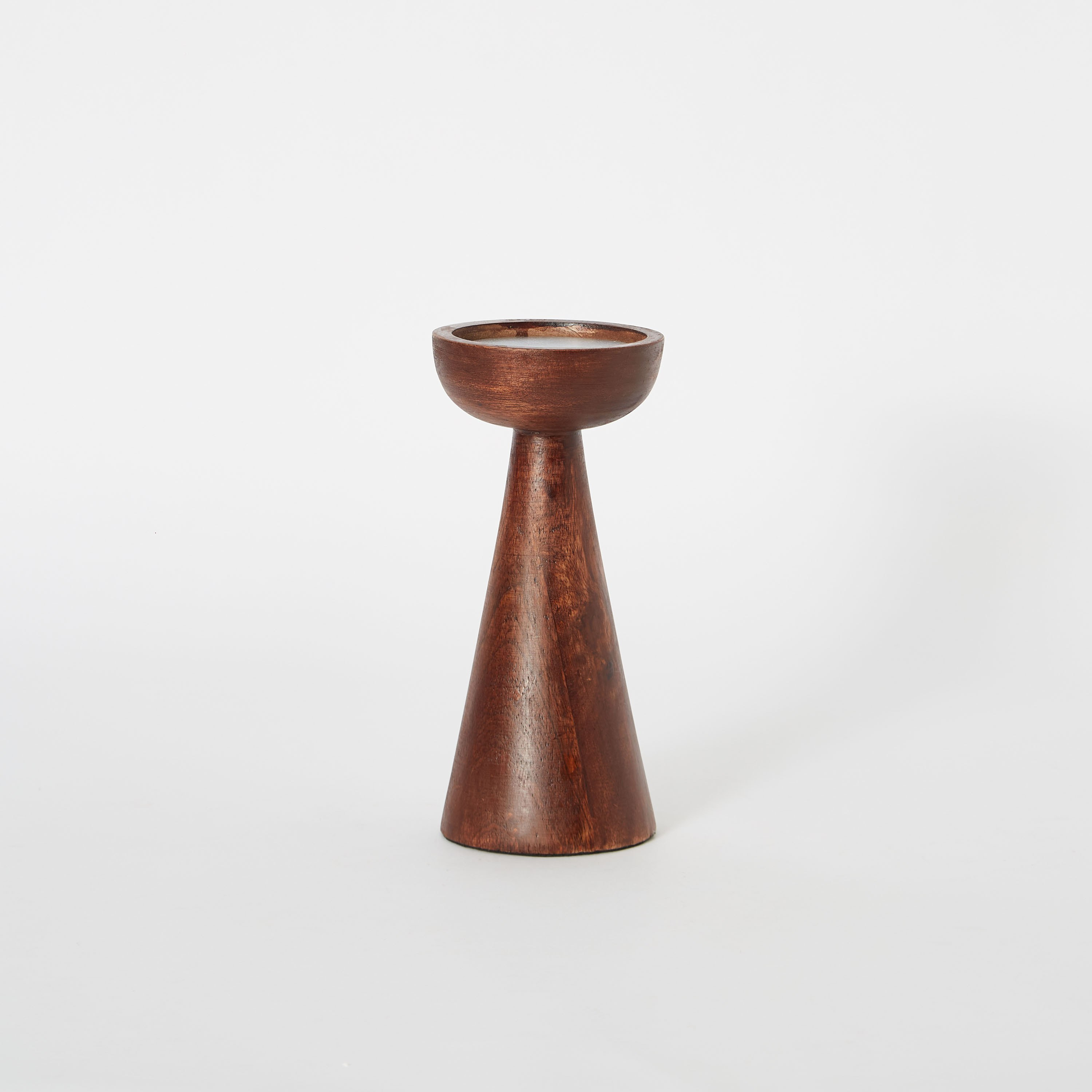 Zayn Wood Conical Candleholder - 20 cm-hbxlivingroom-decorandaccessories-candleholders-image-6