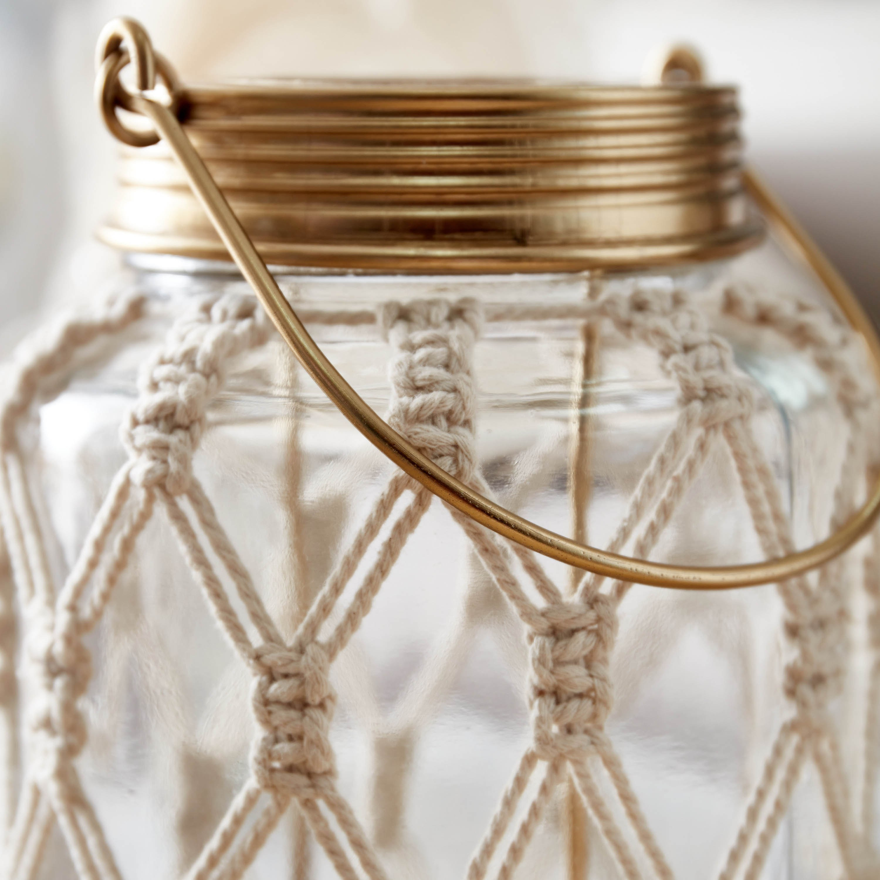 حامل شموع فوتيف زجاج مكرمية من بوهو - 10x10x18 سم-hbxlivingroom-decorandaccessories-candleholders-image-4