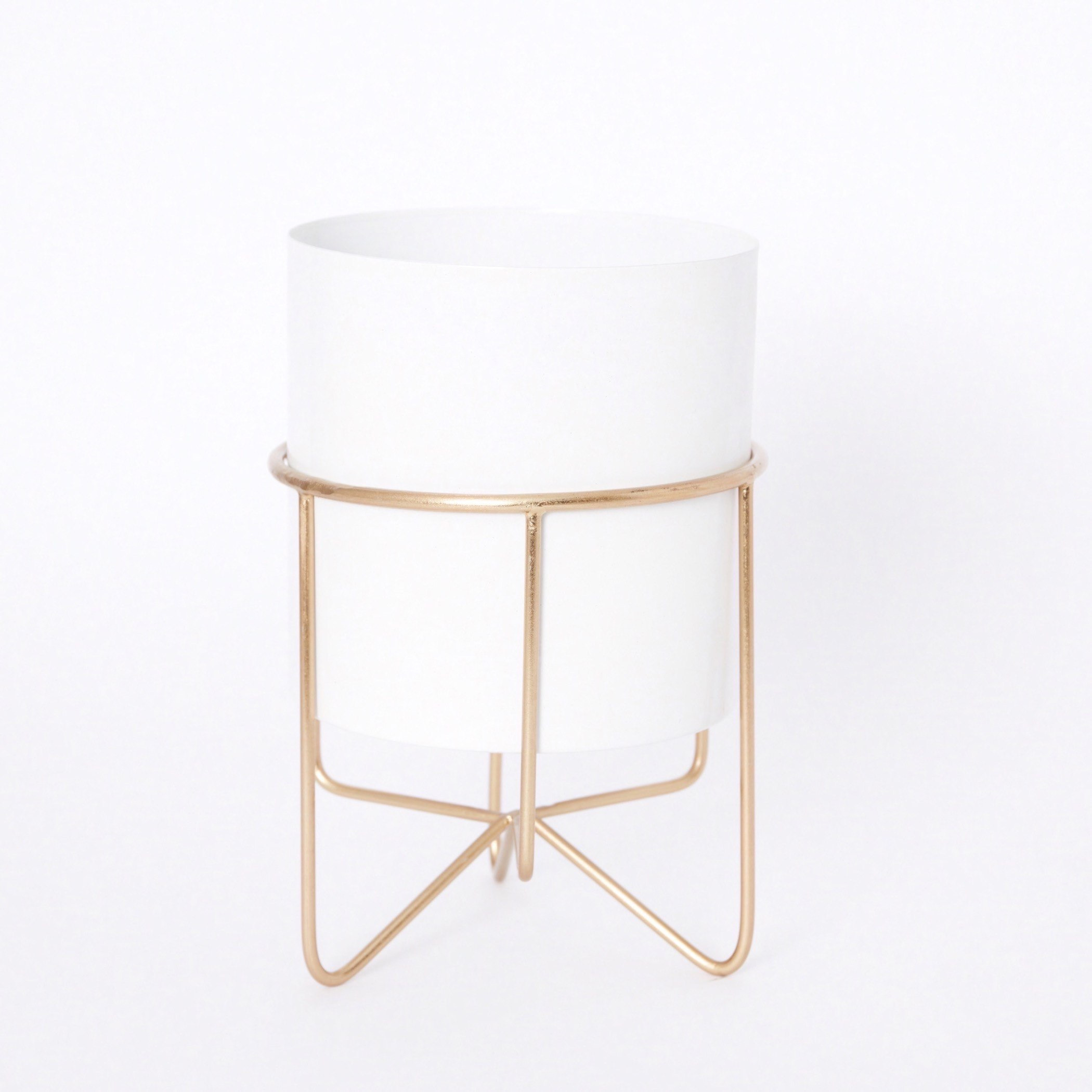 طقم إناء زرع نبات معدني مع حامل من سيس - 17x17x21 سم-hbxhomeware-hbxdecorandfurnishings-image-6