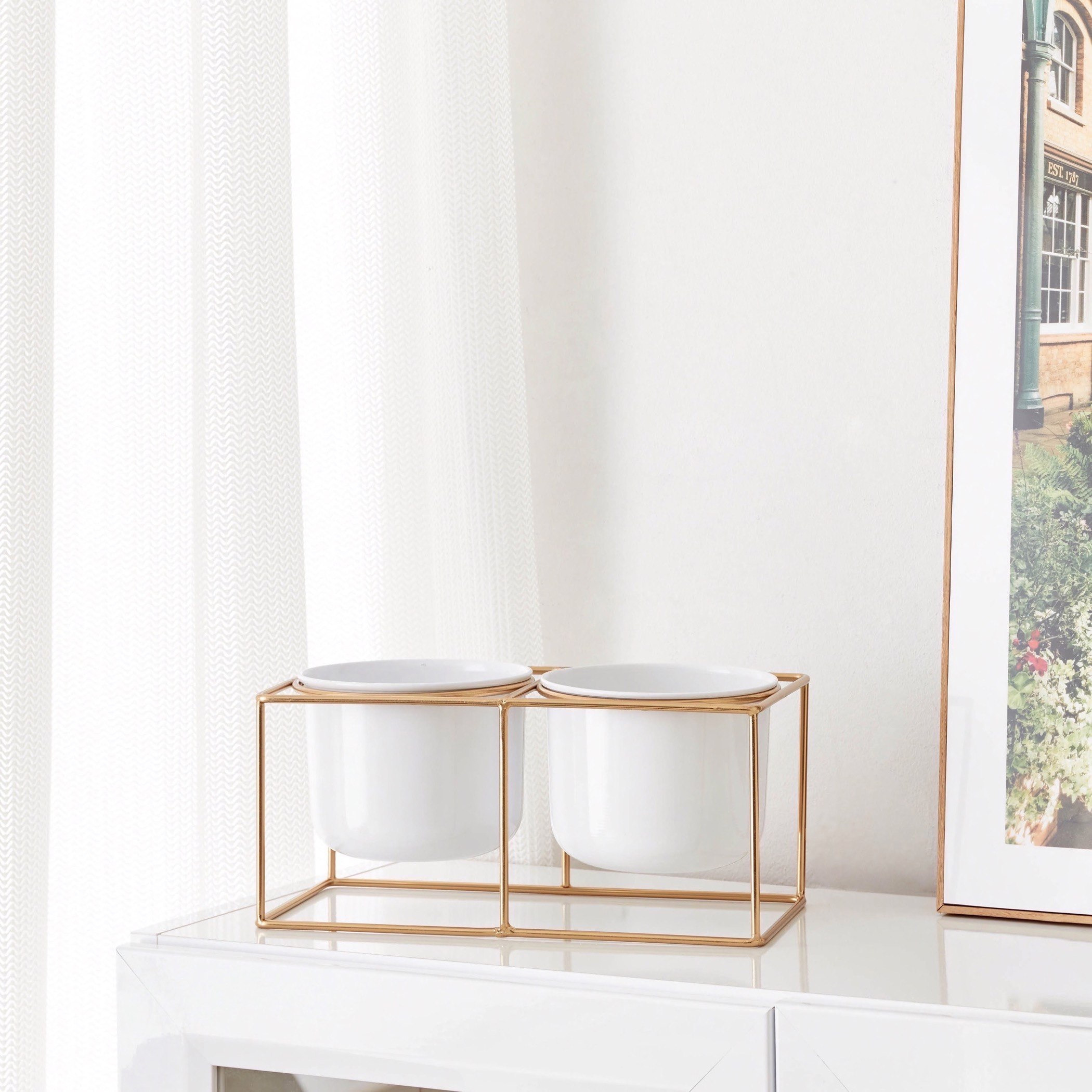 إناء زرع مزدوج معدني وملتوي بحامل من سي سي-hbxhomeware-hbxdecorandfurnishings-image-1
