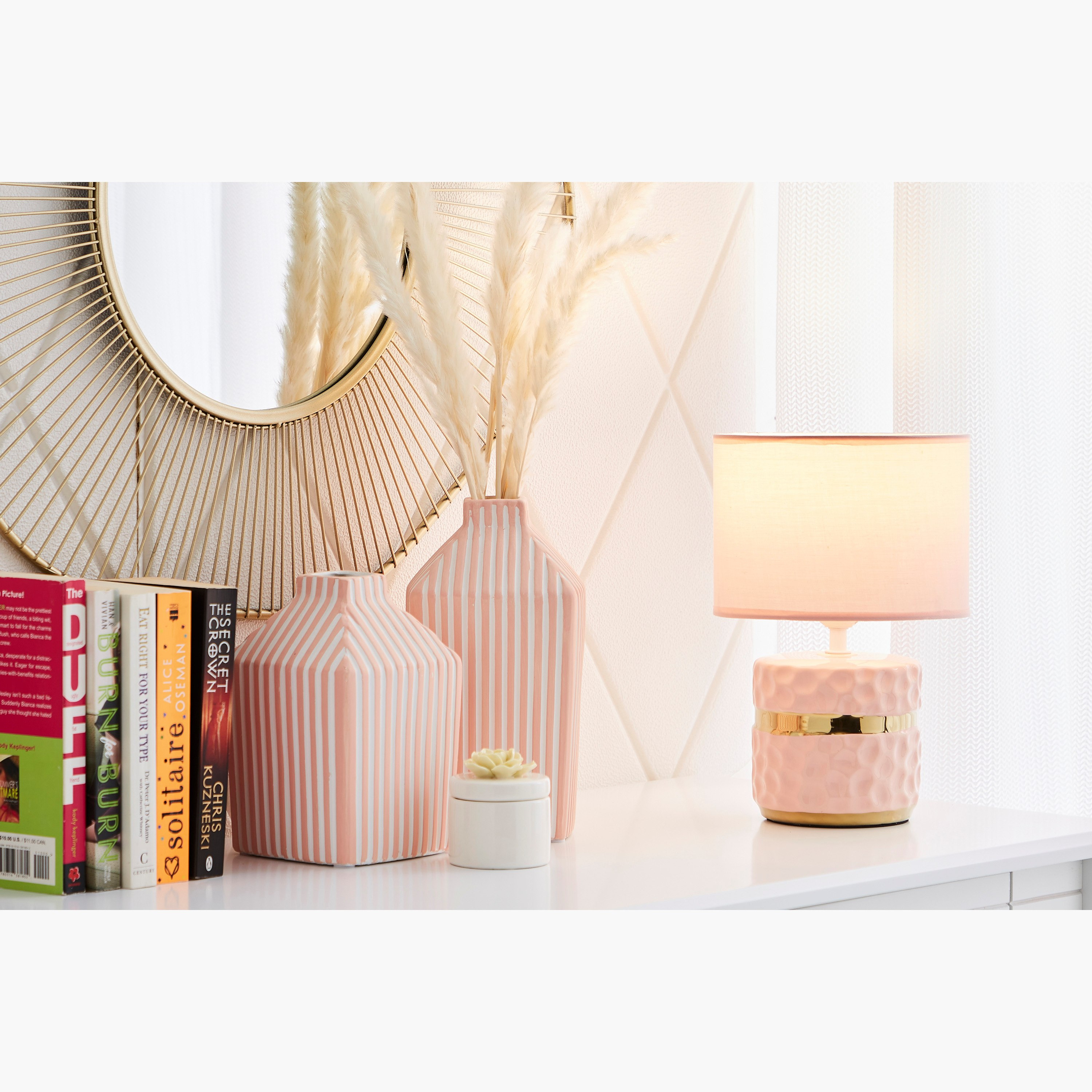 مزهرية سيراميك هندسية من سكايلار - 14x14x25 سم-hbxbedroom-decorandaccessories-vases-image-4