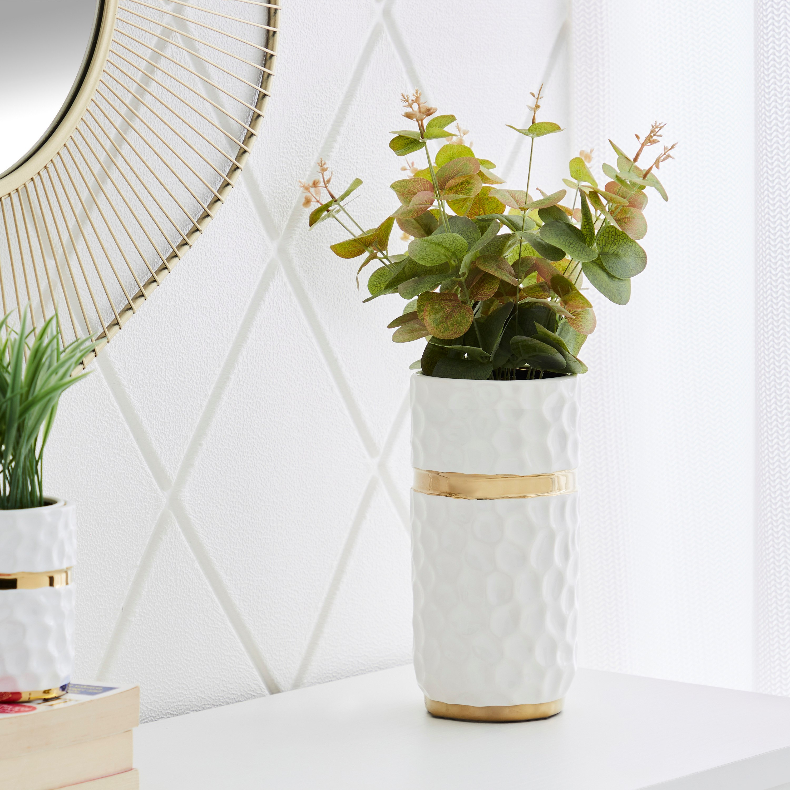 مزهرية أسطوانية سيراميك من سكايلر - 12x12x25 سم-hbxbedroom-decorandaccessories-vases-image-1