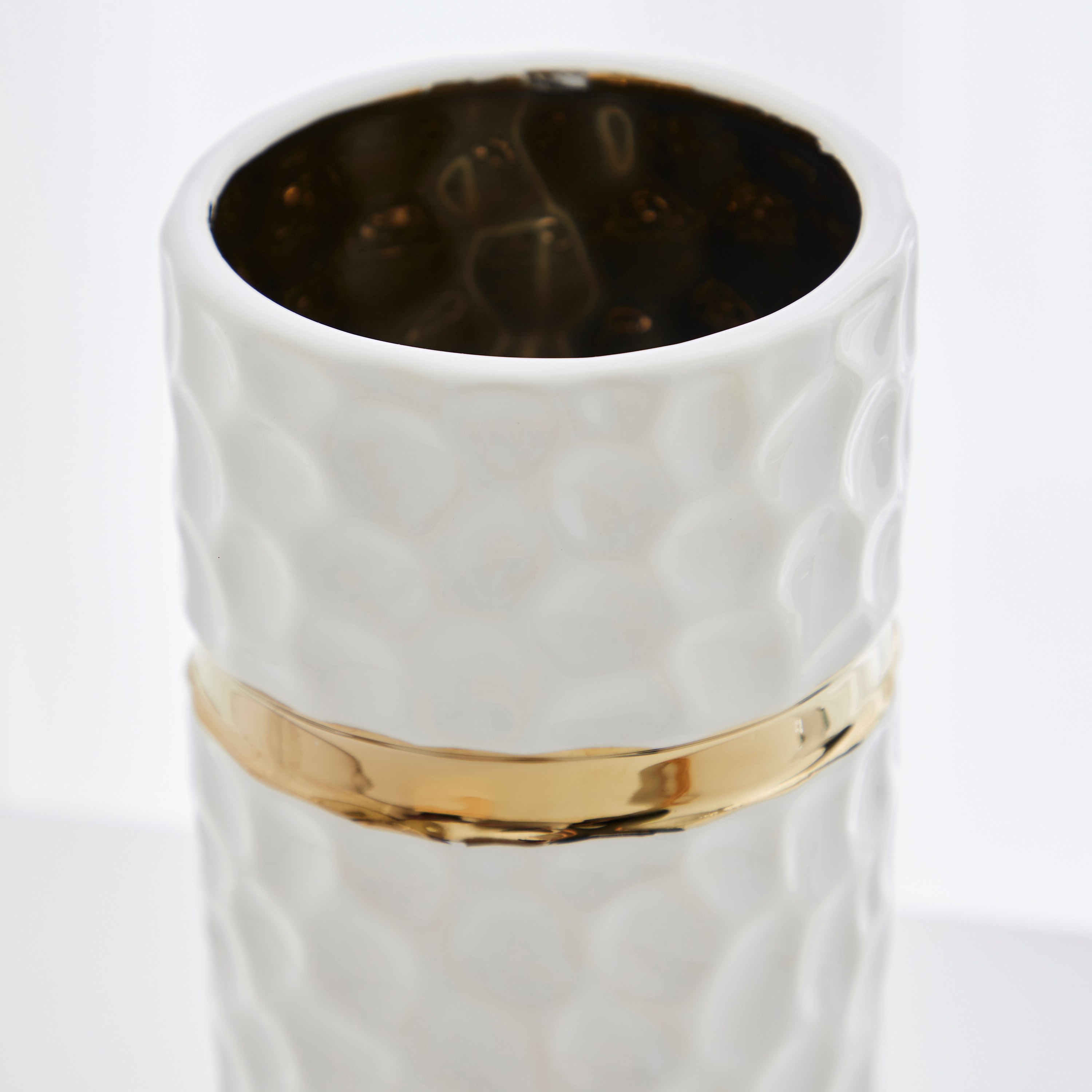 مزهرية أسطوانية سيراميك من سكايلر - 12x12x25 سم-hbxbedroom-decorandaccessories-vases-image-3