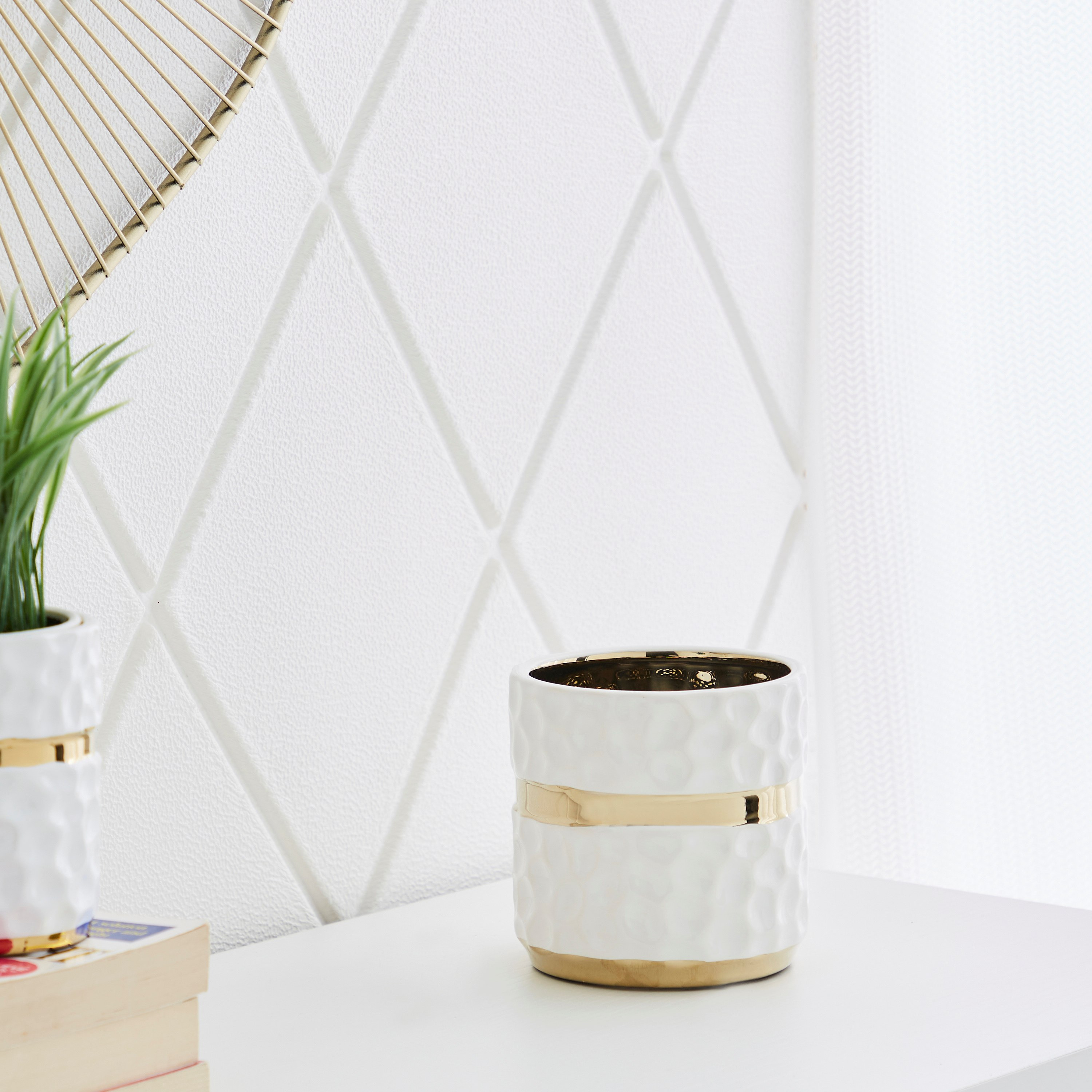 مزهرية أسطوانية سيراميك من سكايلار - 13x13x13 سم-hbxbedroom-decorandaccessories-vases-image-2