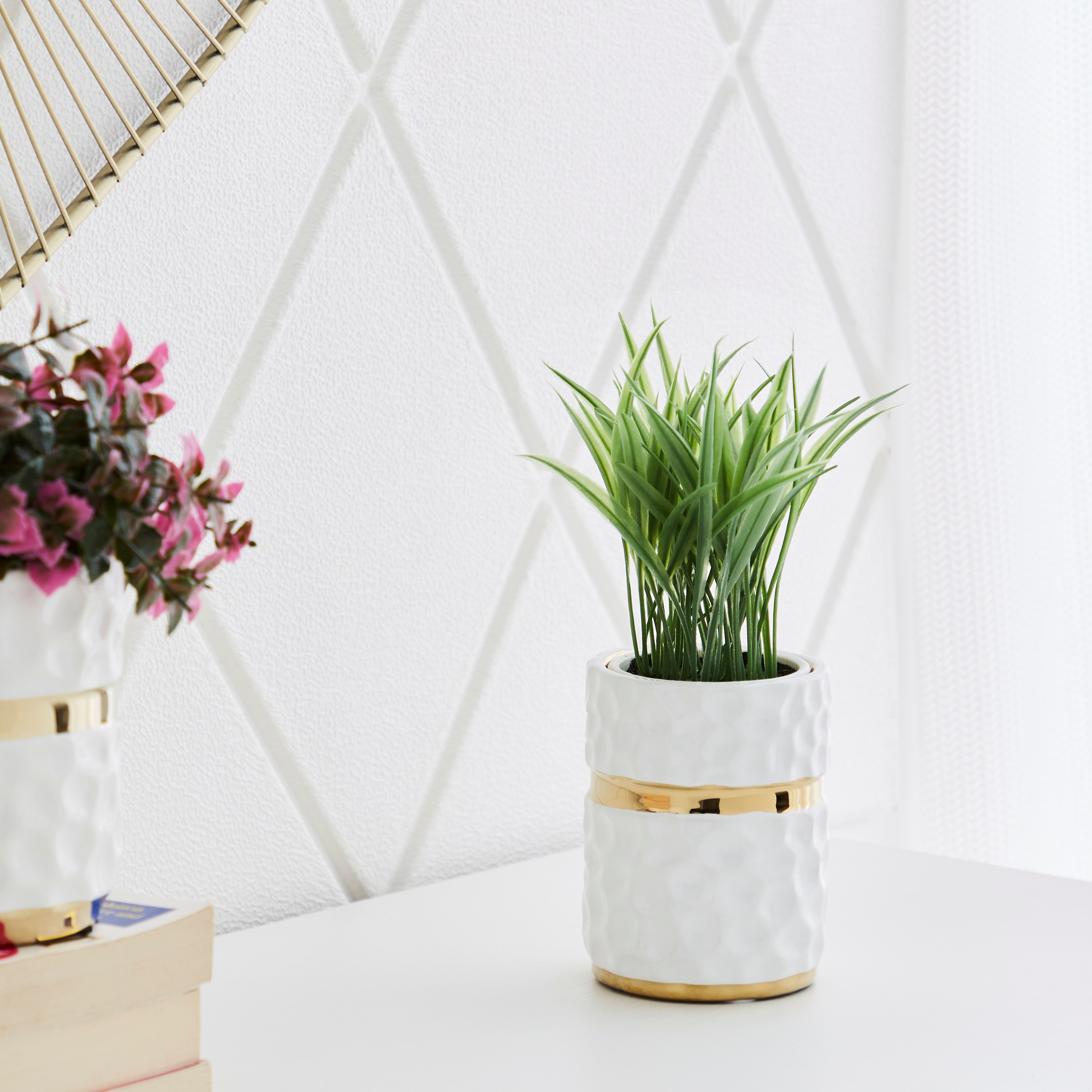 مزهرية أسطوانية سيراميك من سكايلار - 9x9x12 × 13 × 21.5 سم-hbxbedroom-decorandaccessories-vases-image-1