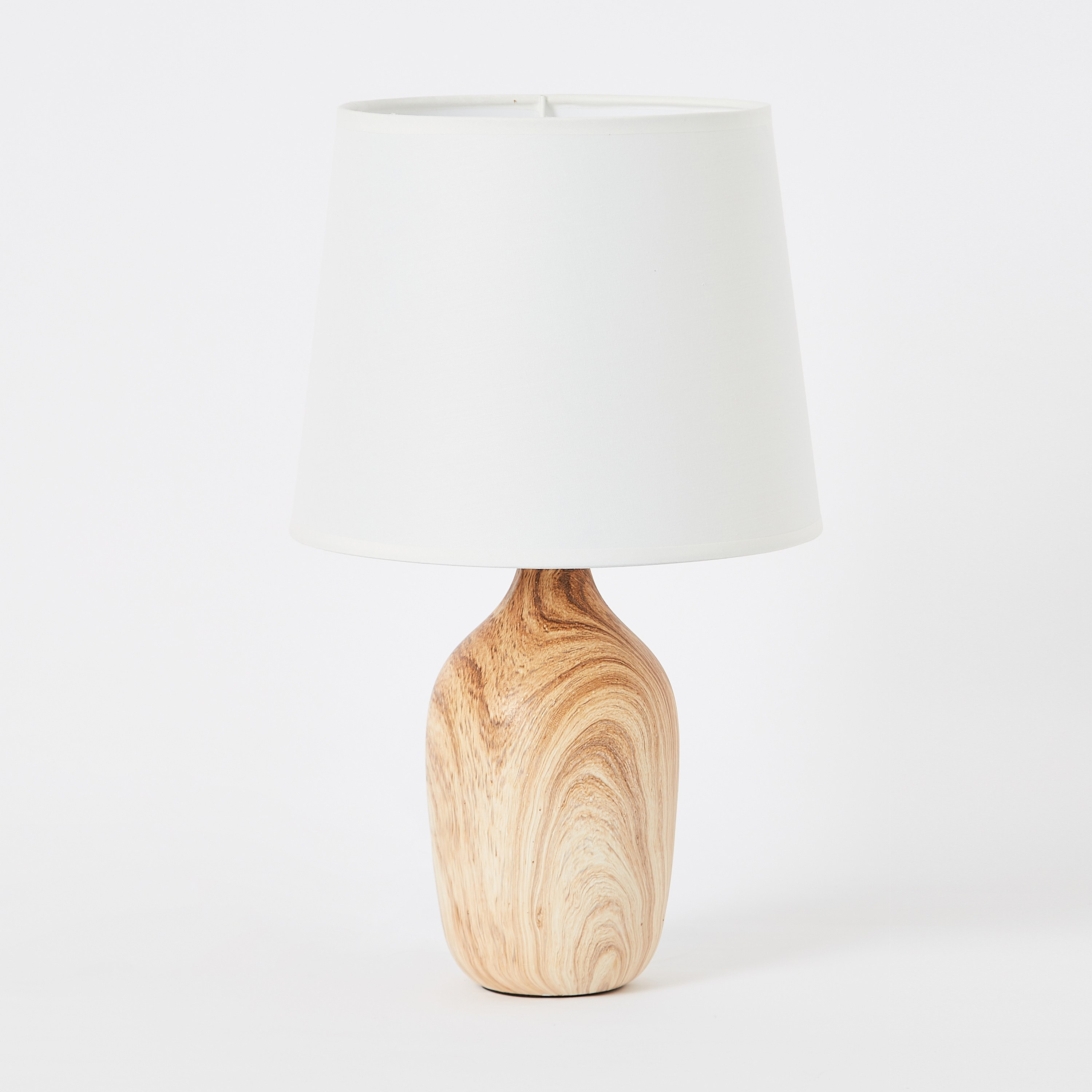 Skylar Ceramic Wooden Look Base Table Lamp - 25x25x39.5 cm-hbxlivingroom-lighting-tablelamps-image-5
