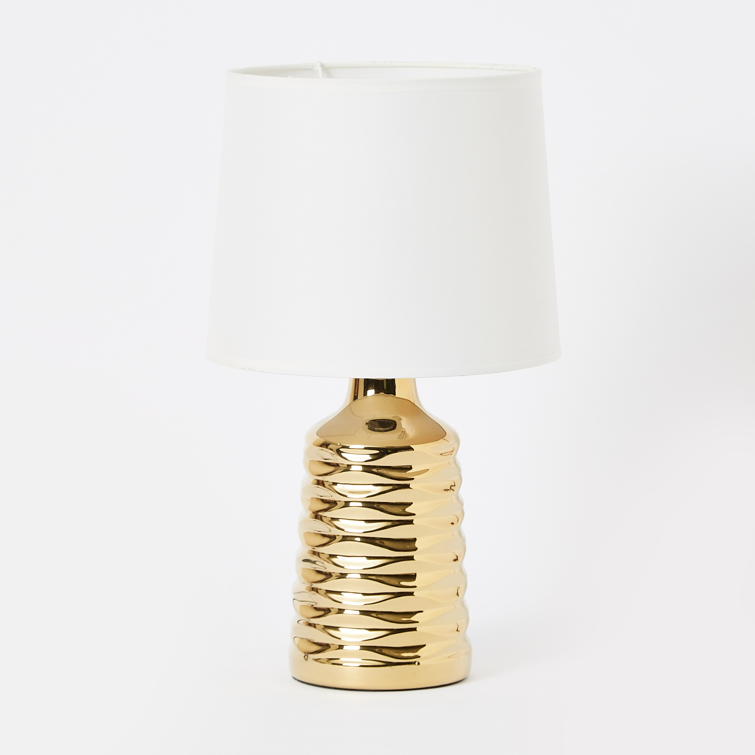 مصباح طاولة سيراميك بقاعدة مضلعة من سكايلار - 25x25x38 سم-hbxlivingroom-lighting-tablelamps-image-5