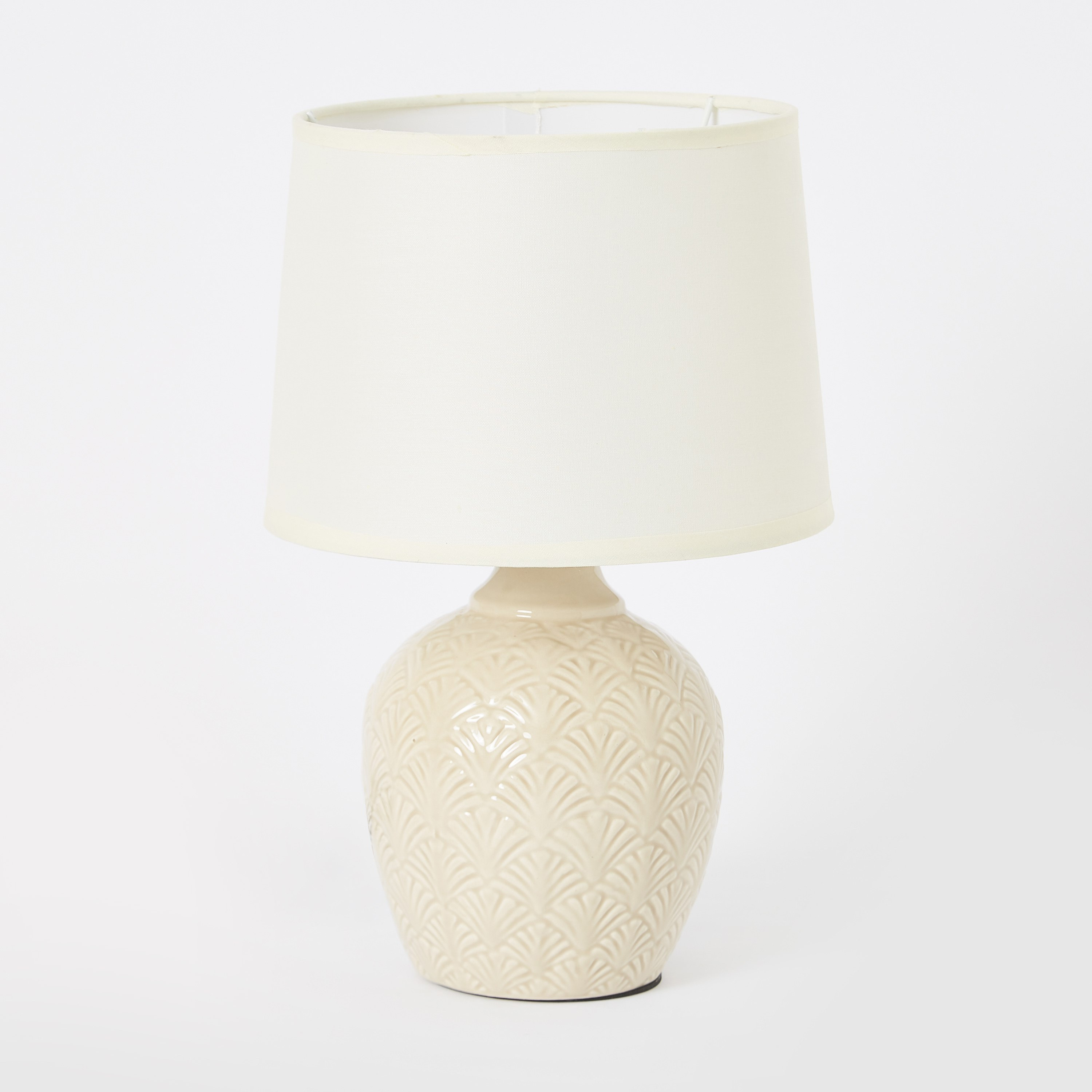 مصباح طاولة سيراميك بارز الملمس من سكايلار - 20x20x29 سم-hbxlivingroom-lighting-tablelamps-image-5