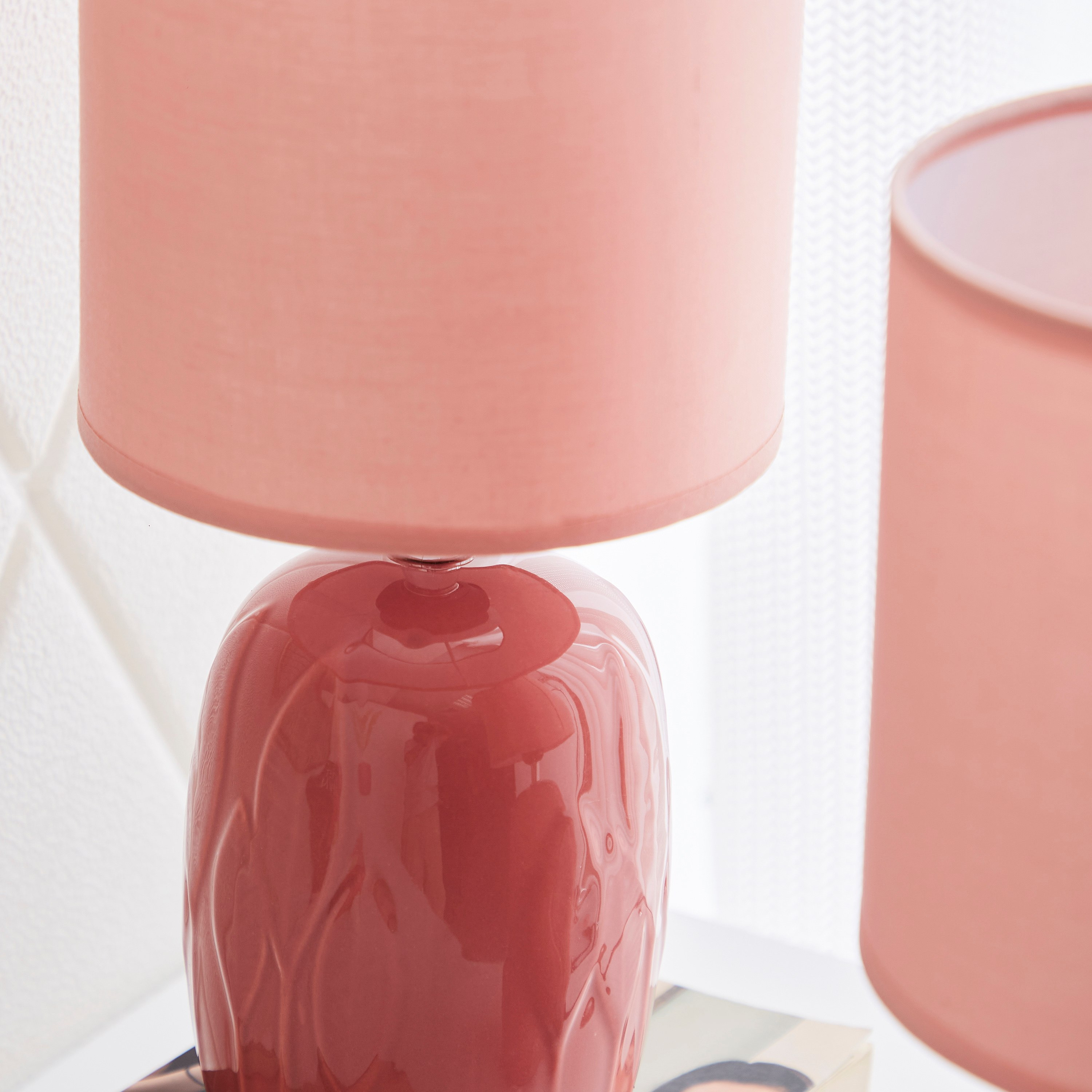 طقم مصابيح طاولة سيراميك قطعتين من سكايلار - 20x20x29 سم-hbxlivingroom-lighting-tablelamps-image-4