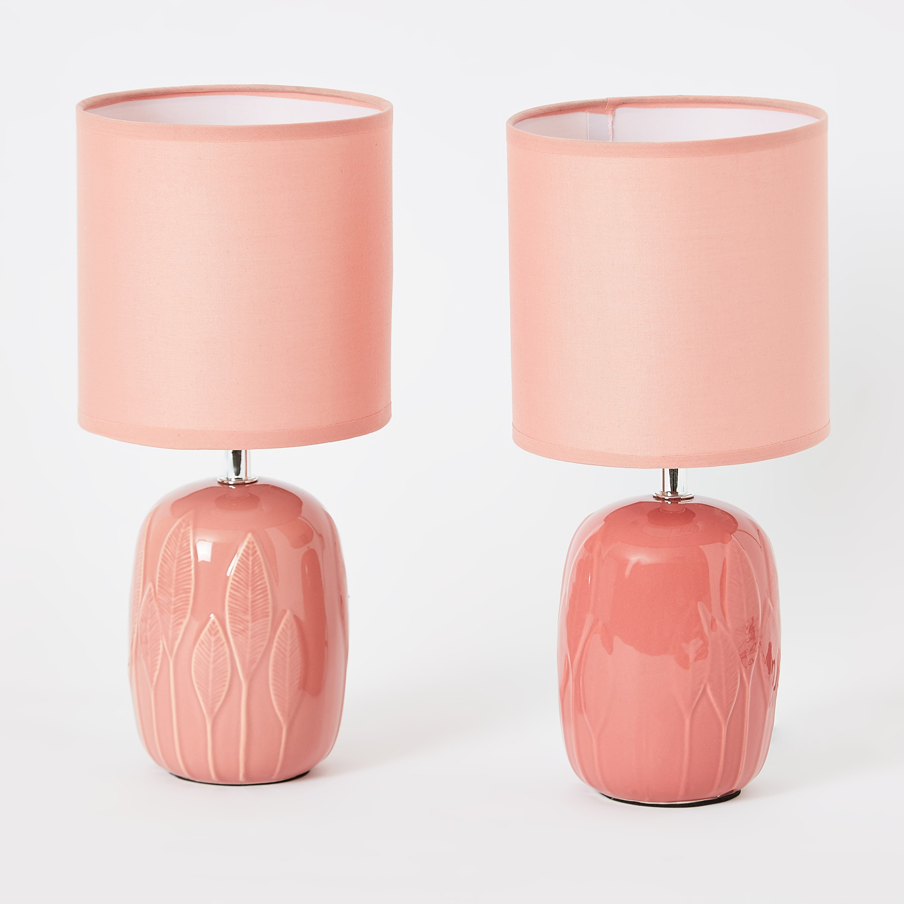طقم مصابيح طاولة سيراميك قطعتين من سكايلار - 20x20x29 سم-hbxlivingroom-lighting-tablelamps-image-6