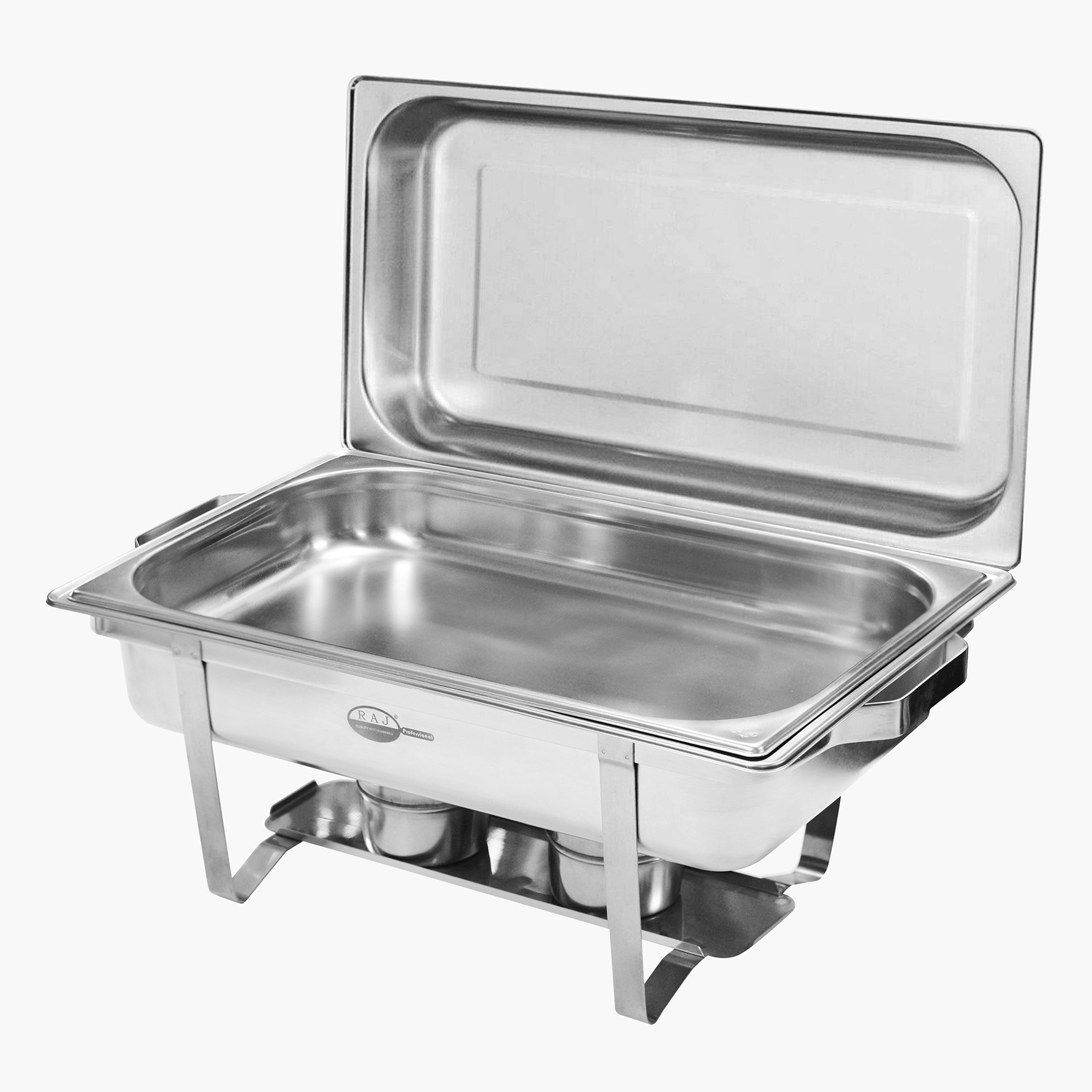 صحن تشيفينج مستطيل ستانلس ستيل بقسم واحد من فيونا - 9 لتر-hbxdecorandfurnishings-tabletop-serveware-image-3