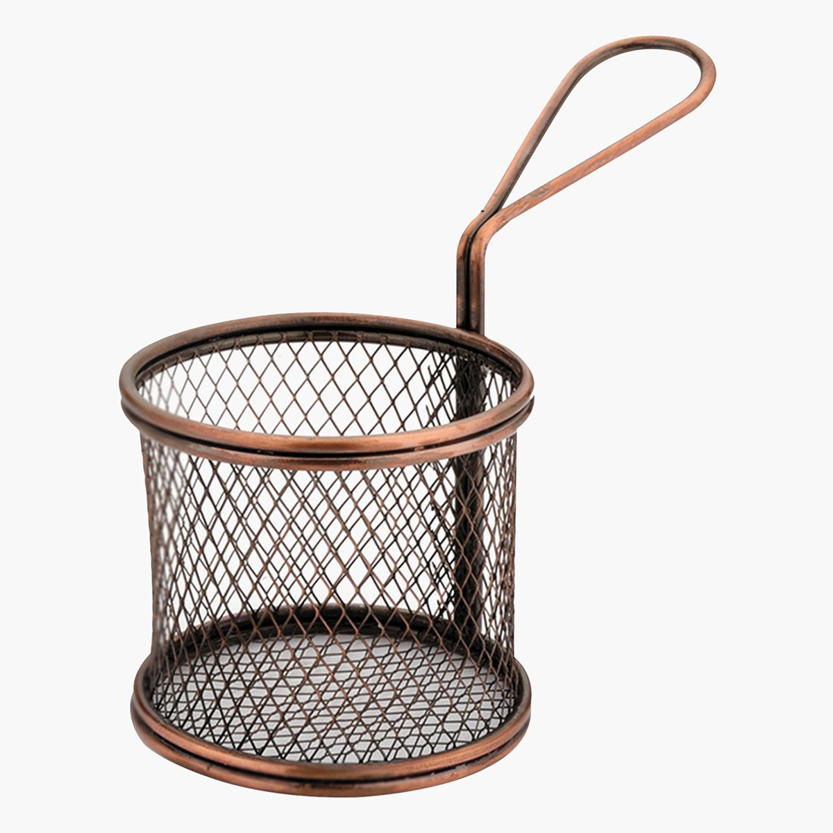 Fiona Mini Antique Copper Round Snack Holder - 7x7 cm-hbxhomeware-hbxkitchen-image-1