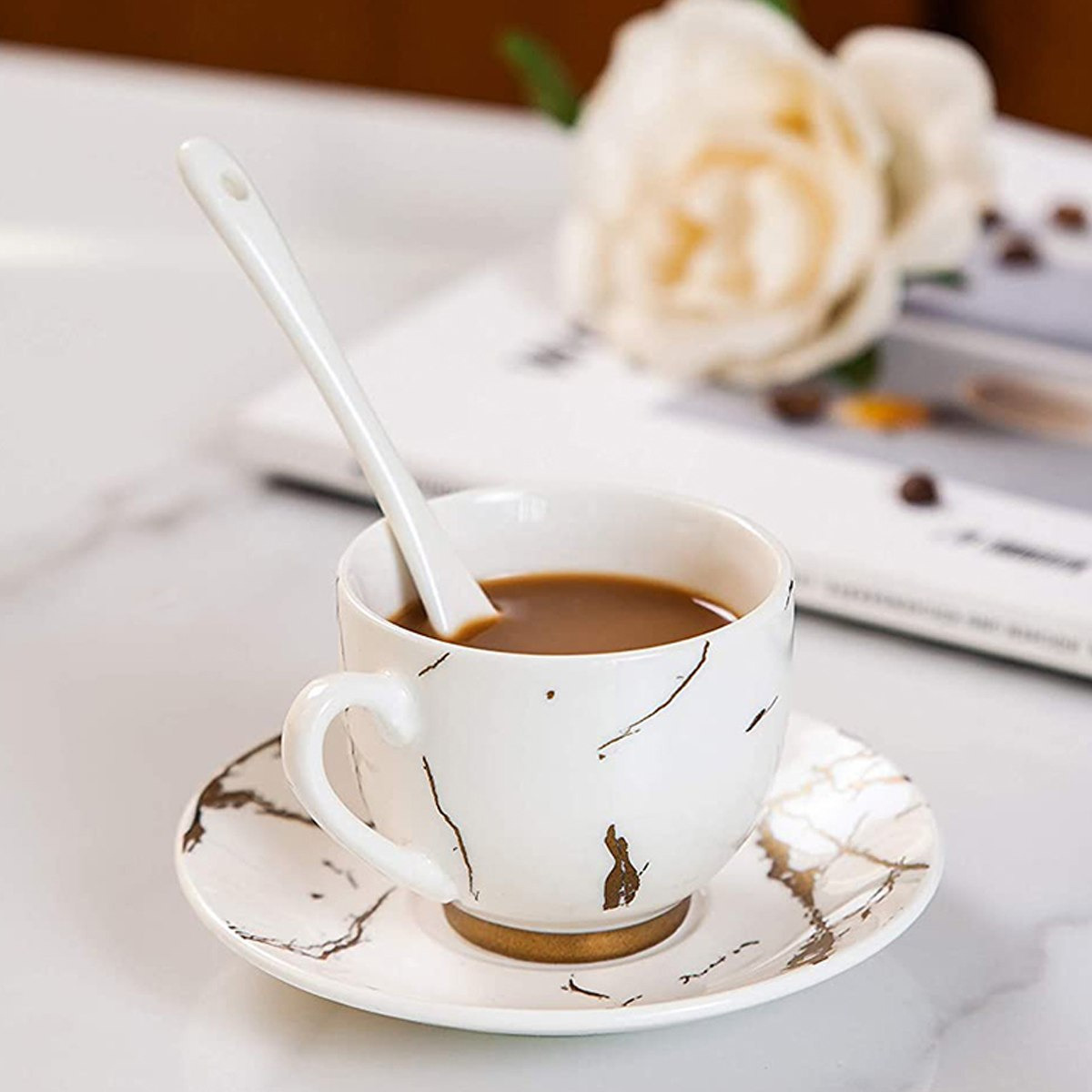 طقم فناجين بصحون وطبعات 12 قطعة من أوركيد - 100 مل-hbxhomeware-hbxkitchen-image-3