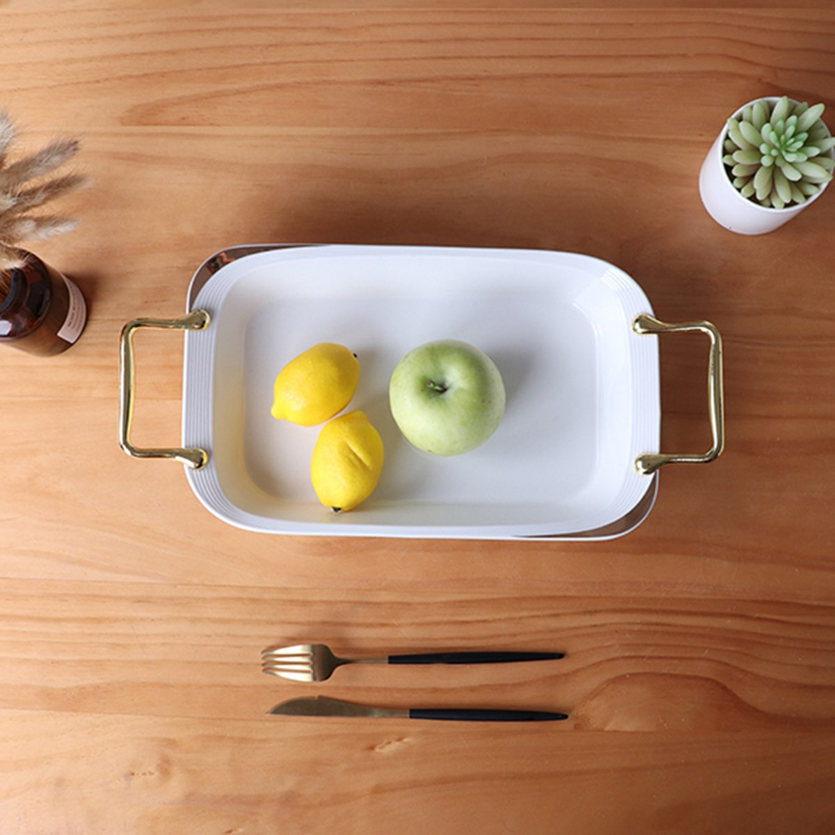 Orchid Rectangular Serving Platter - 43 cm-hbxdecorandfurnishings-tabletop-serveware-image-1