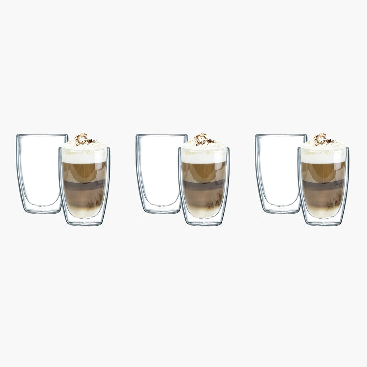 Orchid 6-Piece Borosilicate Double Wall Glass Set - 280 ml-hbxhomeware-diningandtabletop-coffeeandteasets-image-1