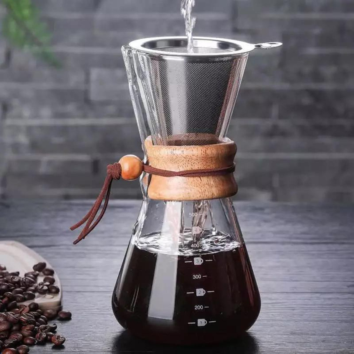 ماكينة صنع القهوة من زجاج البورسيليكات من أوركيد - 600 مل-hbxhomeware-hbxkitchen-image-1