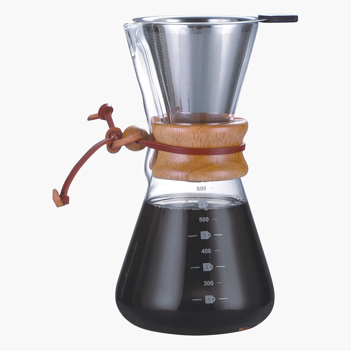 ماكينة صنع القهوة من زجاج البورسيليكات من أوركيد - 600 مل-hbxhomeware-hbxkitchen-image-4