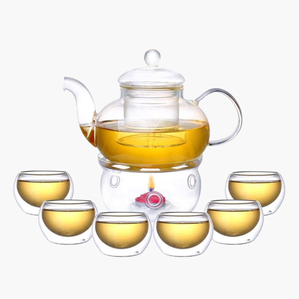 طقم شاي زجاج البورسيليكات 8 قطع من أوركيد-hbxhomeware-hbxkitchen-image-1