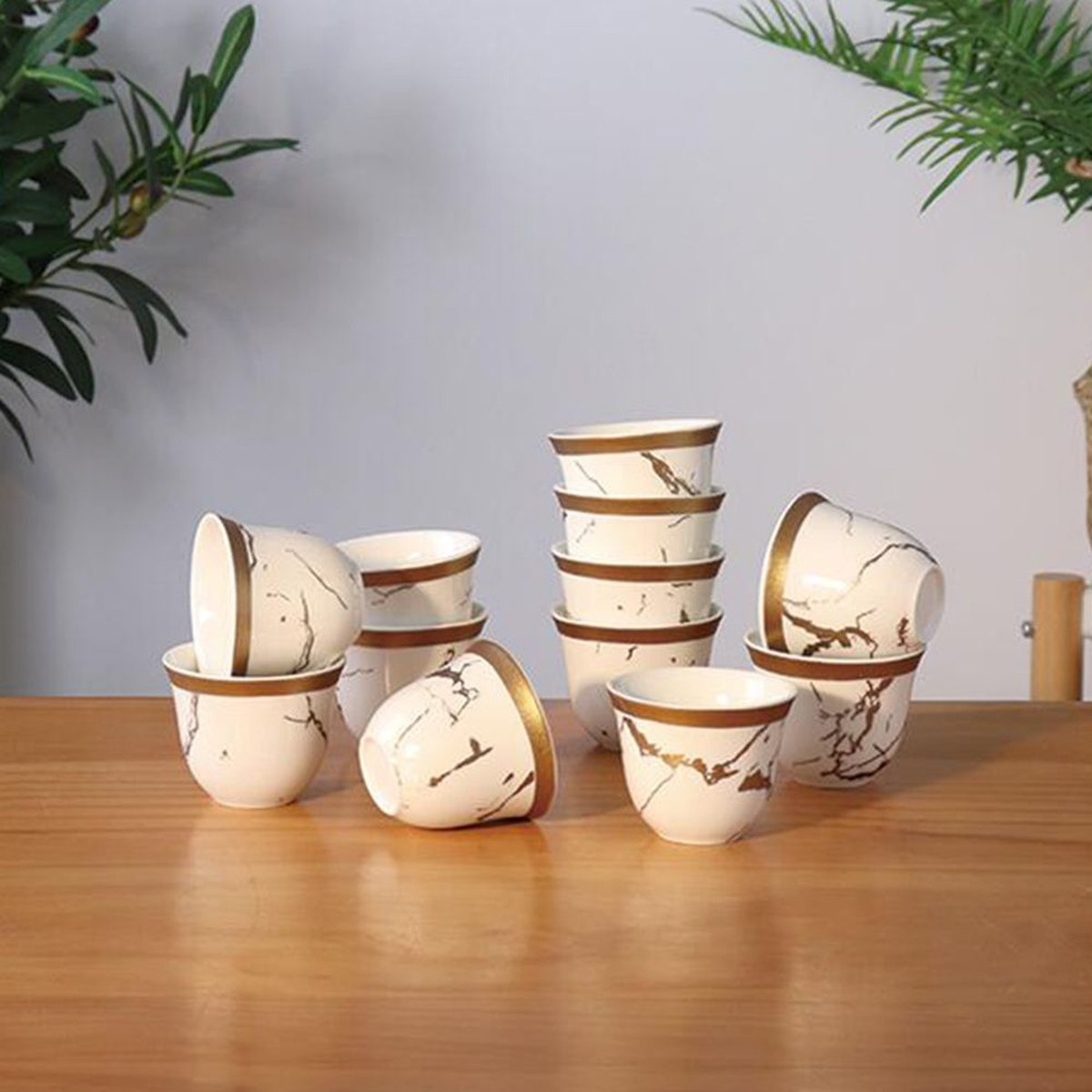 كوب قهوه بطبعات من أوركيد - طقم من 12 قطعة-hbxhomeware-hbxkitchen-image-1