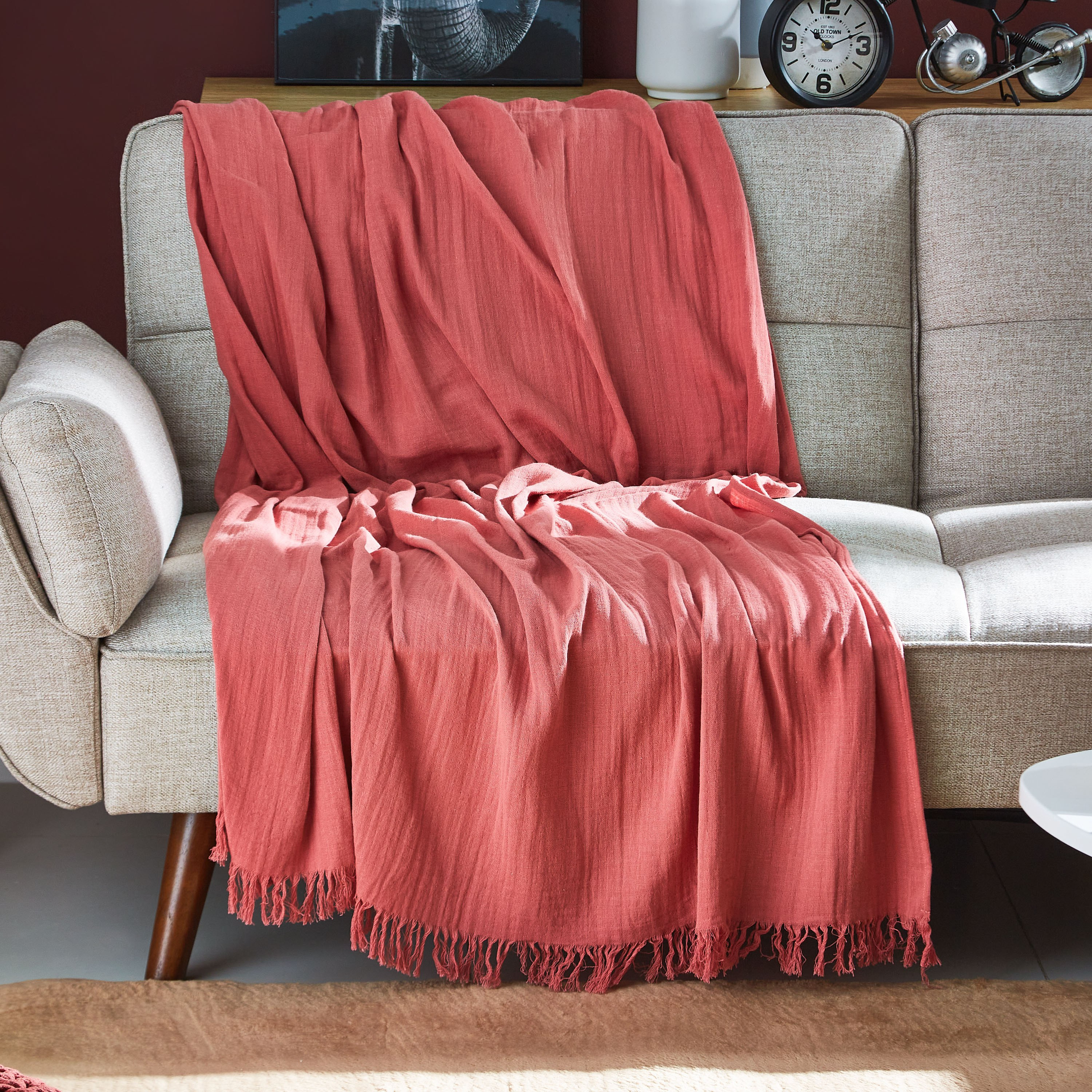 بطّانية خفيفة قماش مزدوجة من لوكاس - 130x180 سم-hbxhomeware-hbxbedroom-image-1