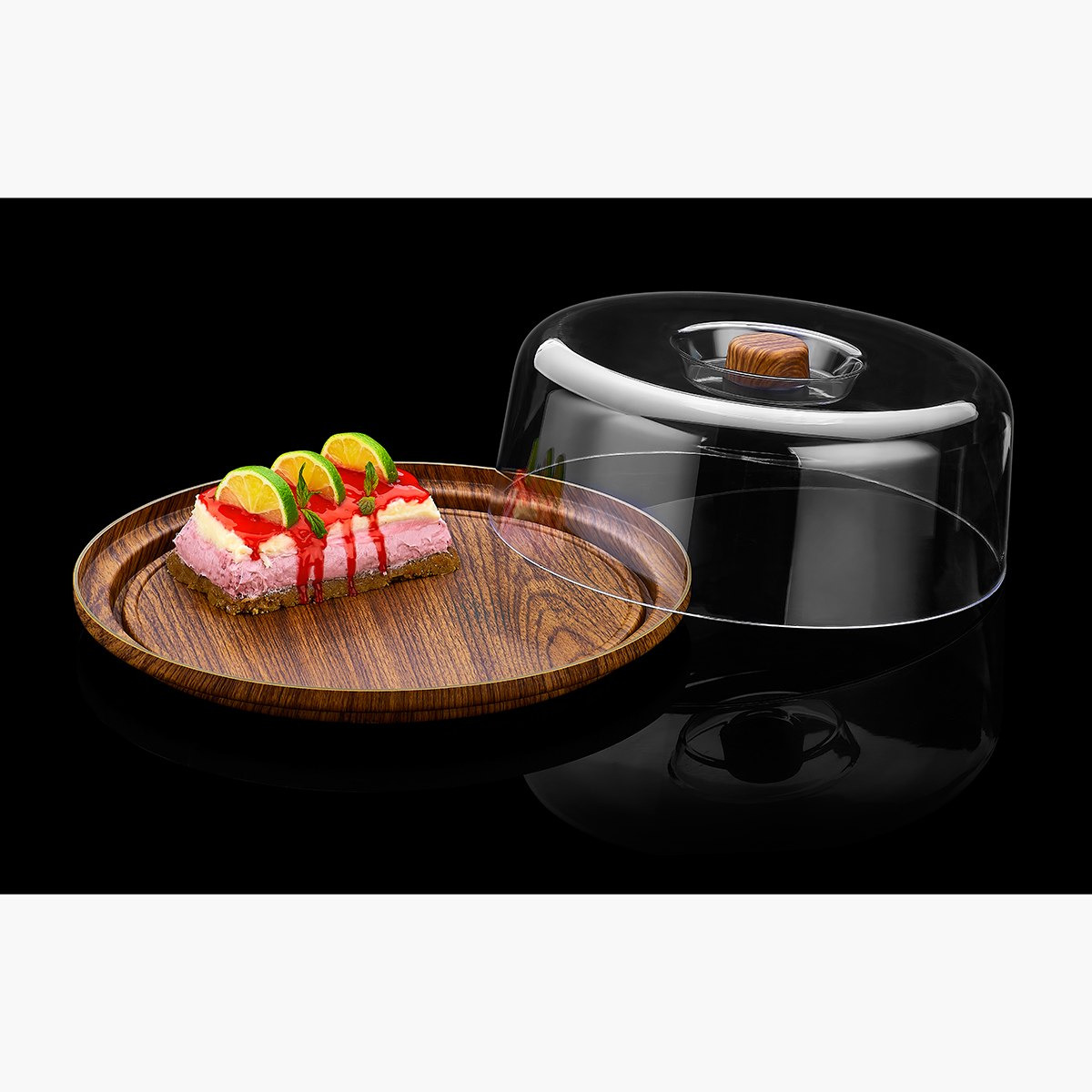 Neo Cake Holder with Acrylic Cover-hbxhomeware-hbxkitchen-image-2