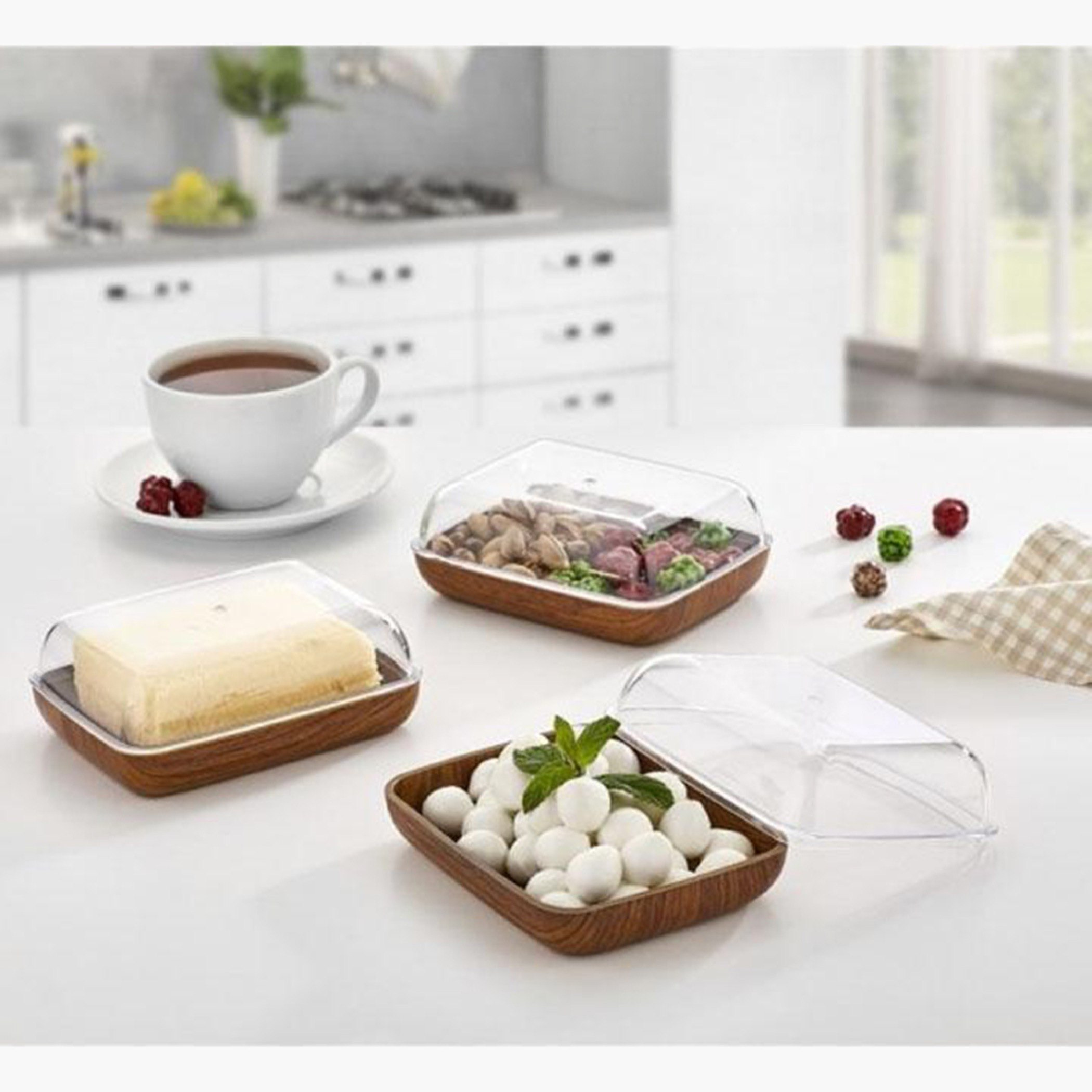 صندوق تخزين متعدد الأغراض بغطاء أكريليك من نيو - 14 × 10.5 × 5.5 سم-hbxdecorandfurnishings-tabletop-crockery-image-2