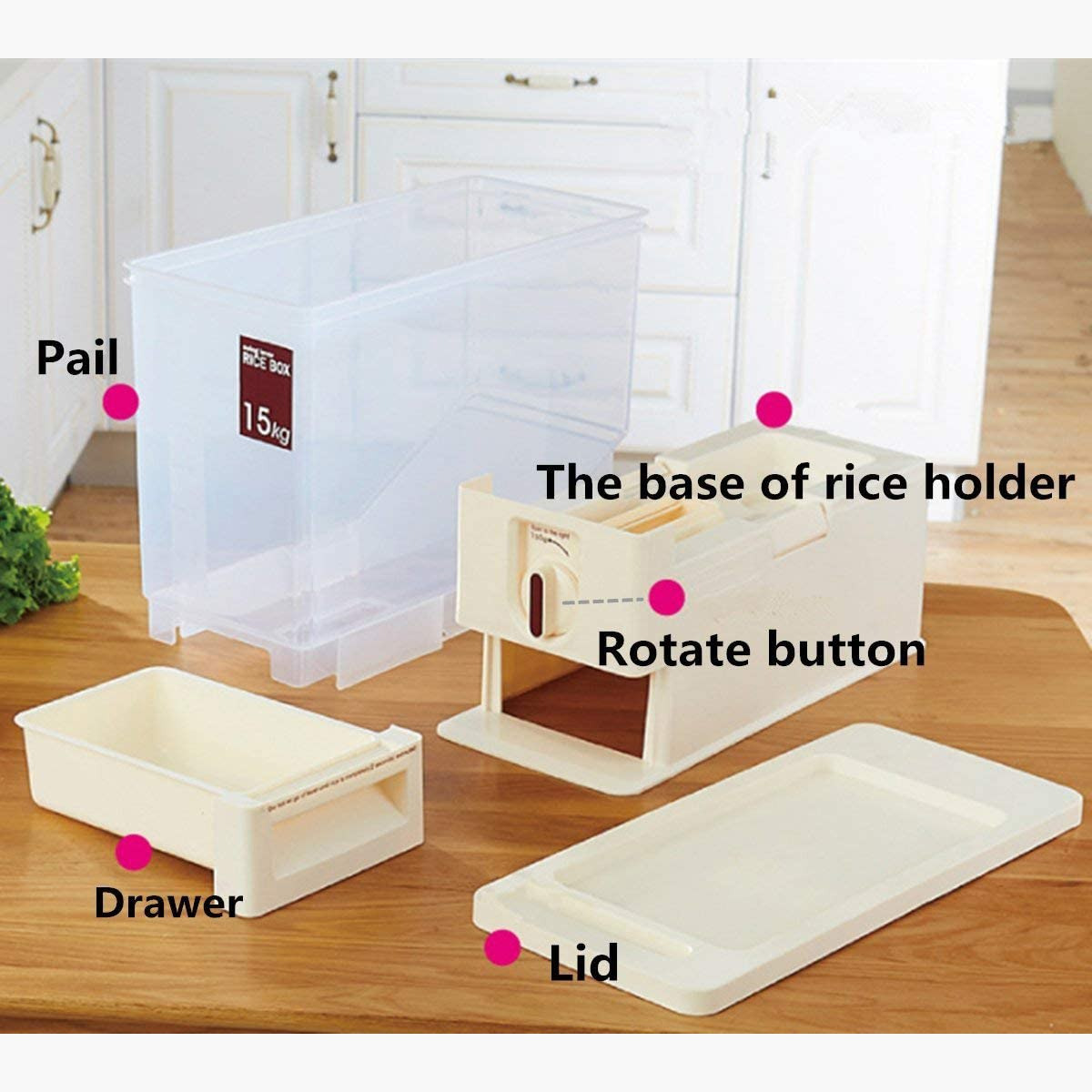 موزع تخزين للطعام من نيو - 15 كجم-hbxhomeware-hbxkitchen-image-4