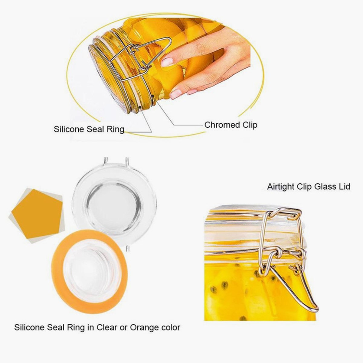 حاوية شاي زجاجية مربعة من نيو - 500 لتر-hbxhomeware-hbxkitchen-image-3