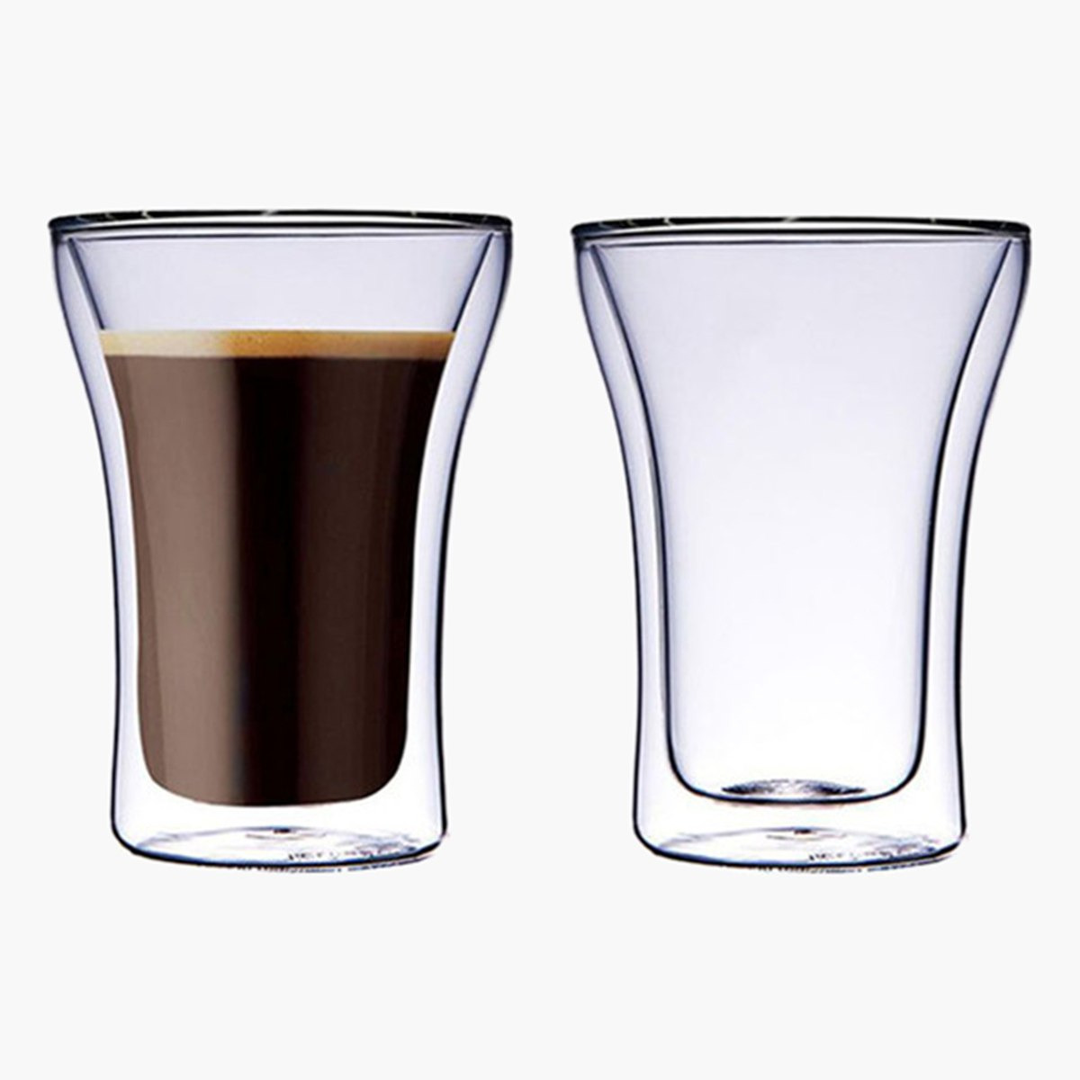 طقم أكواب من زجاج البوروسيليكات بجدار مزدوج قطعتين من نيو - 250 مل-hbxhomeware-hbxkitchen-image-2