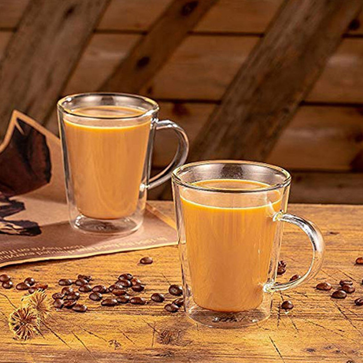 طقم أكواب زجاج بوروسيليكات مزدوج الجدار قطعتين من نيو - 100 مل-hbxhomeware-hbxkitchen-image-1