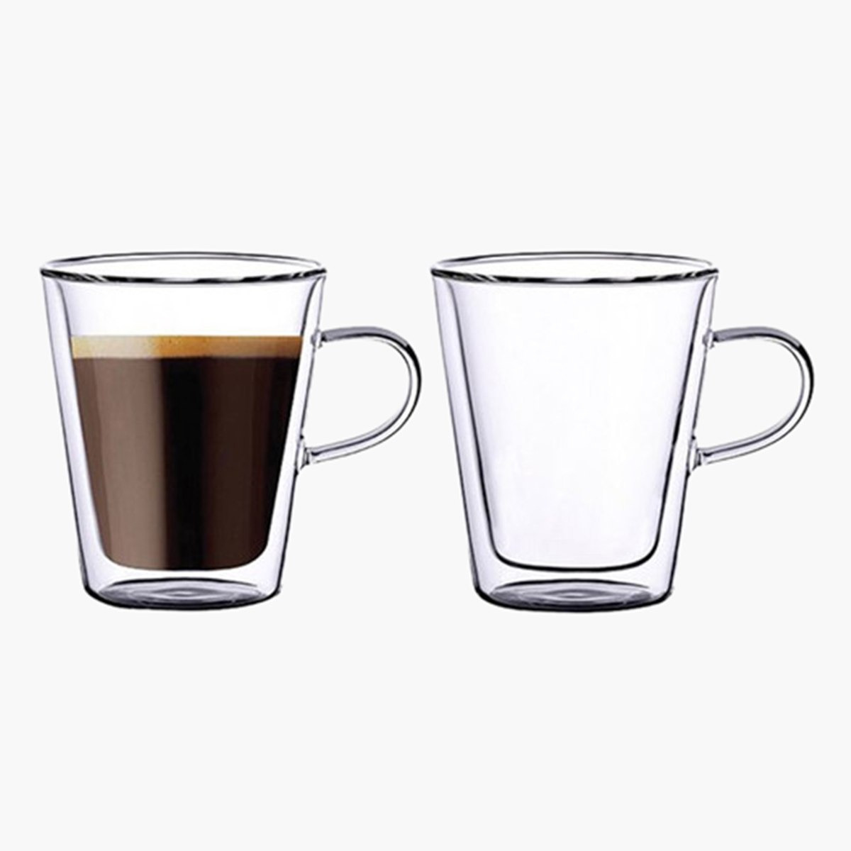 طقم أكواب زجاج بوروسيليكات مزدوج الجدار قطعتين من نيو - 100 مل-hbxhomeware-hbxkitchen-image-2