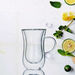 Neo Double Wall 2-Piece Borosilicate Glass Mug Set - 100 ml-Coffee and Tea Sets-thumbnail-1