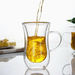 Neo Double Wall 2-Piece Borosilicate Glass Mug Set - 100 ml-Coffee and Tea Sets-thumbnailMobile-2