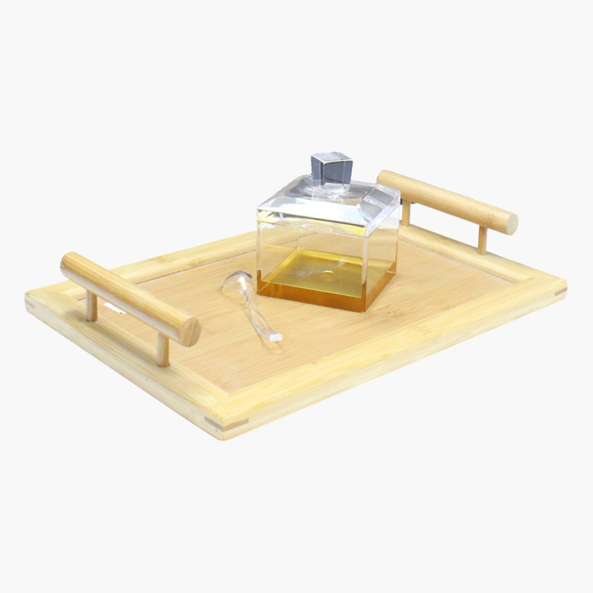 صينية تقديم خشبية مستطيلة من نيو - 24×24×5 سم-hbxhomeware-hbxkitchen-image-1