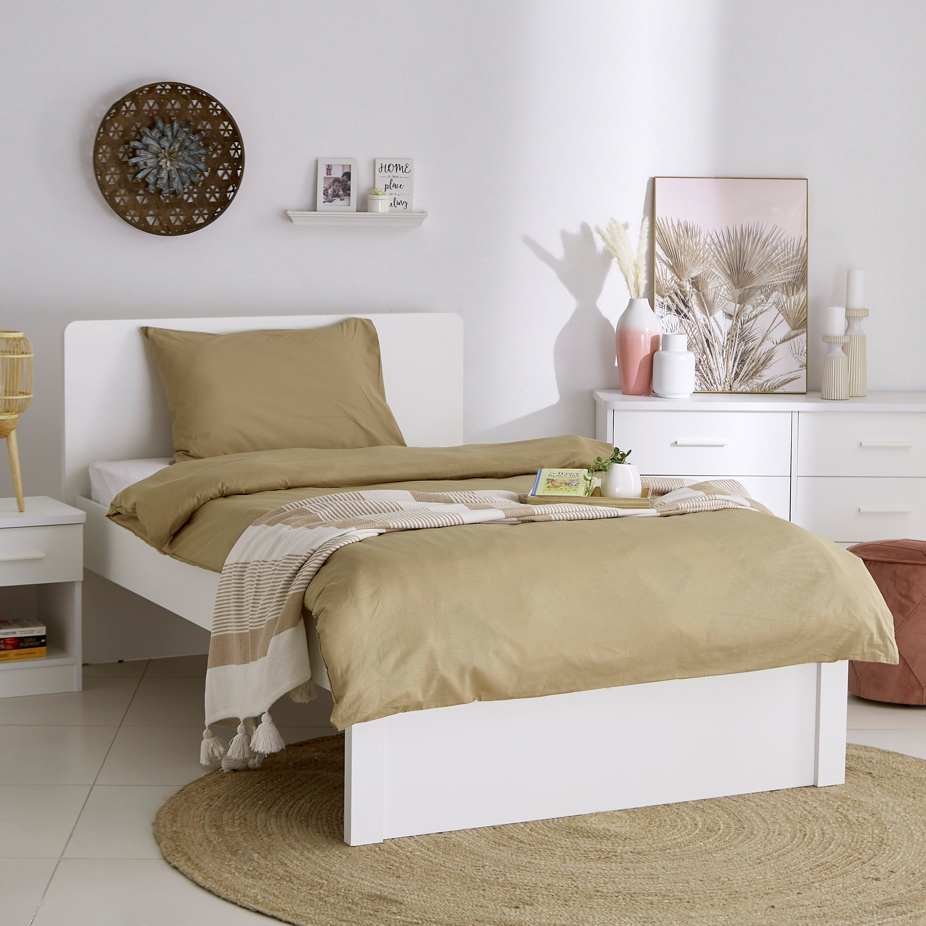 Wellington Solid 2-Piece Single Cotton Duvet Cover Set - 135x200 cm-hbxhomeware-hbxdecorandfurnishings-image-6