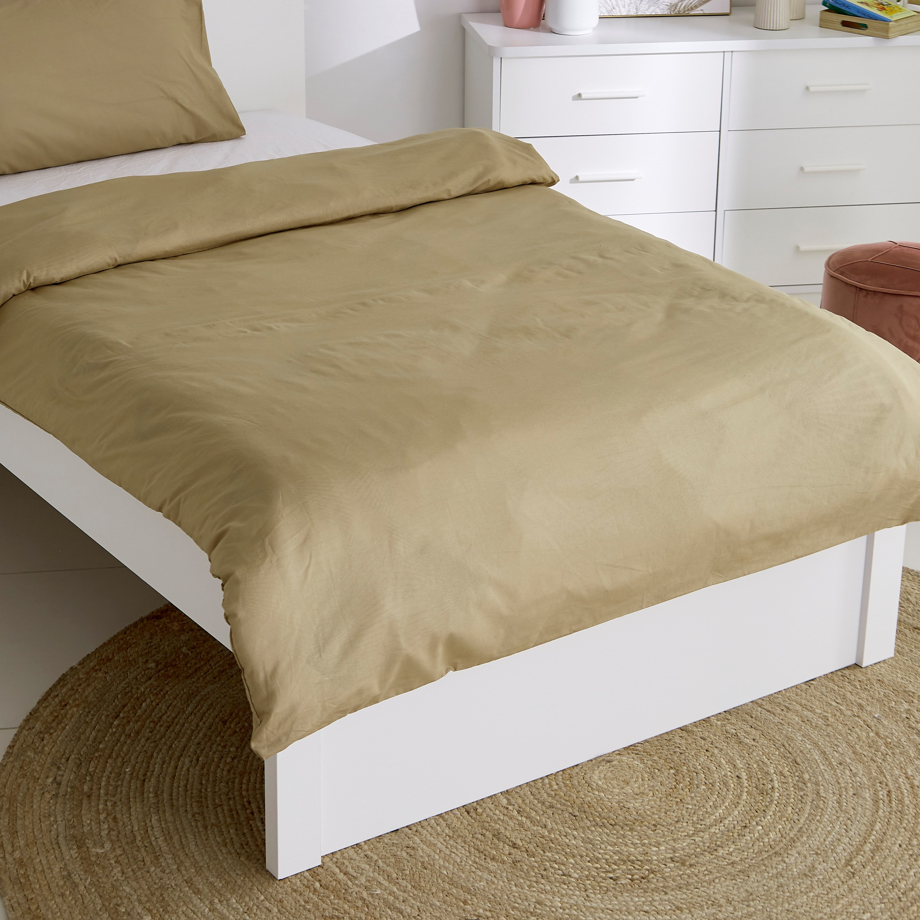 Wellington Solid 3-Piece Twin Cotton Duvet Cover Set - 150x220 cm-hbxhomeware-hbxdecorandfurnishings-image-2