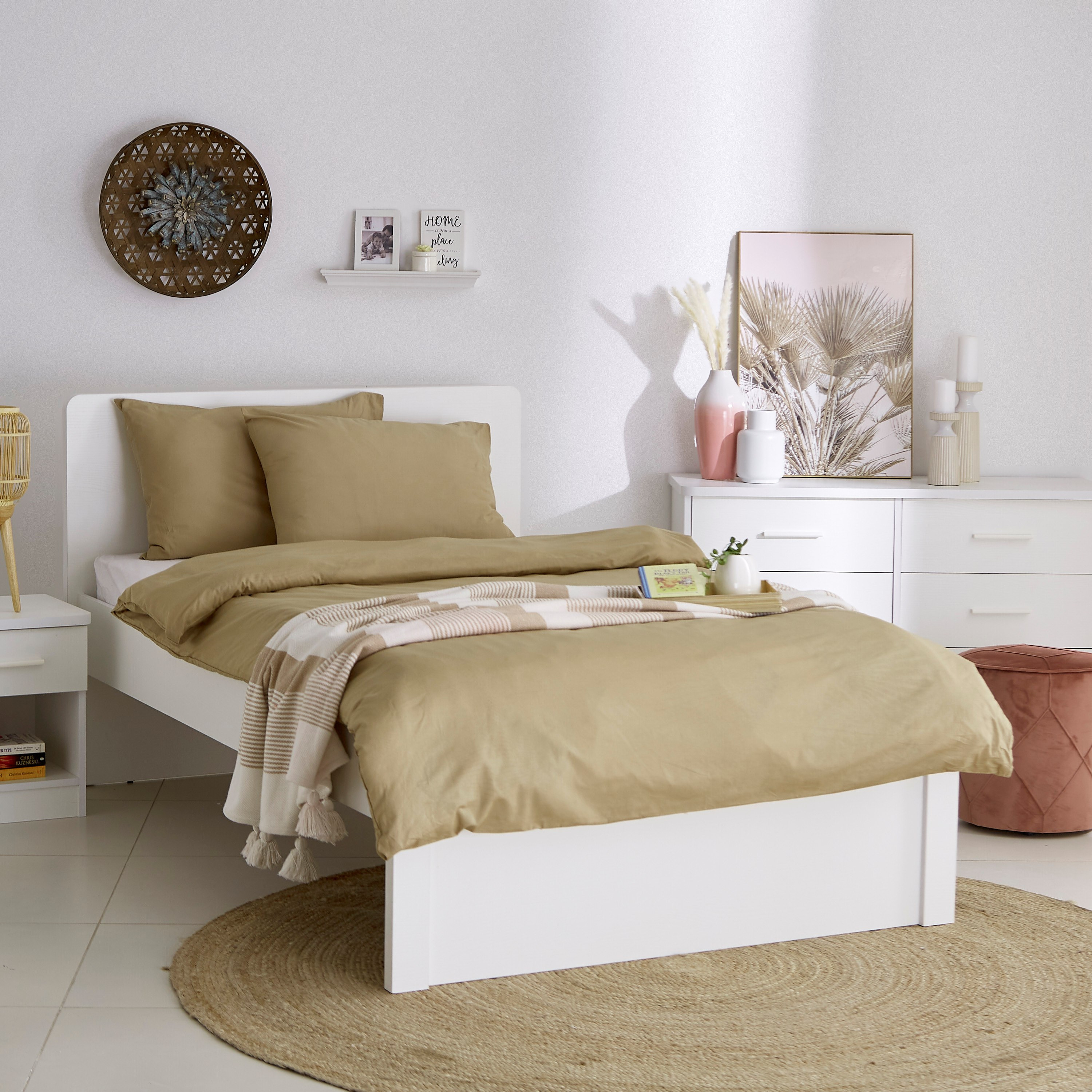 Wellington Solid 3-Piece Twin Cotton Duvet Cover Set - 150x220 cm-hbxhomeware-hbxdecorandfurnishings-image-6