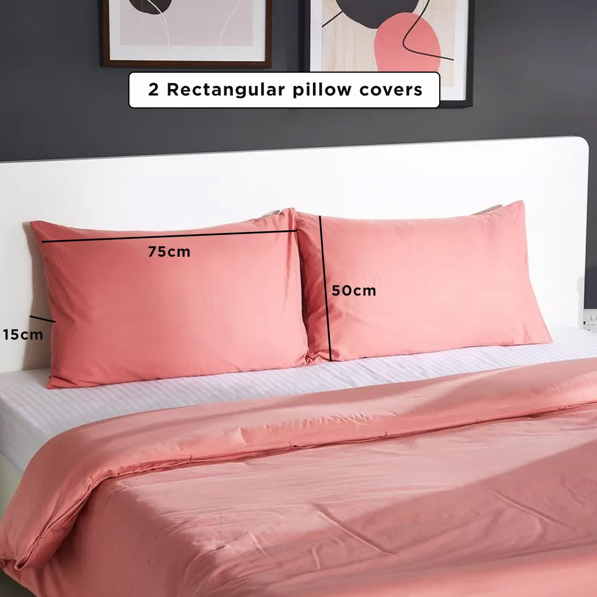 طقم غطاء لحاف قطن كوين سادة 3 قطع من ويلينجتون - 220x220 سم-hbxhomeware-hbxdecorandfurnishings-image-9