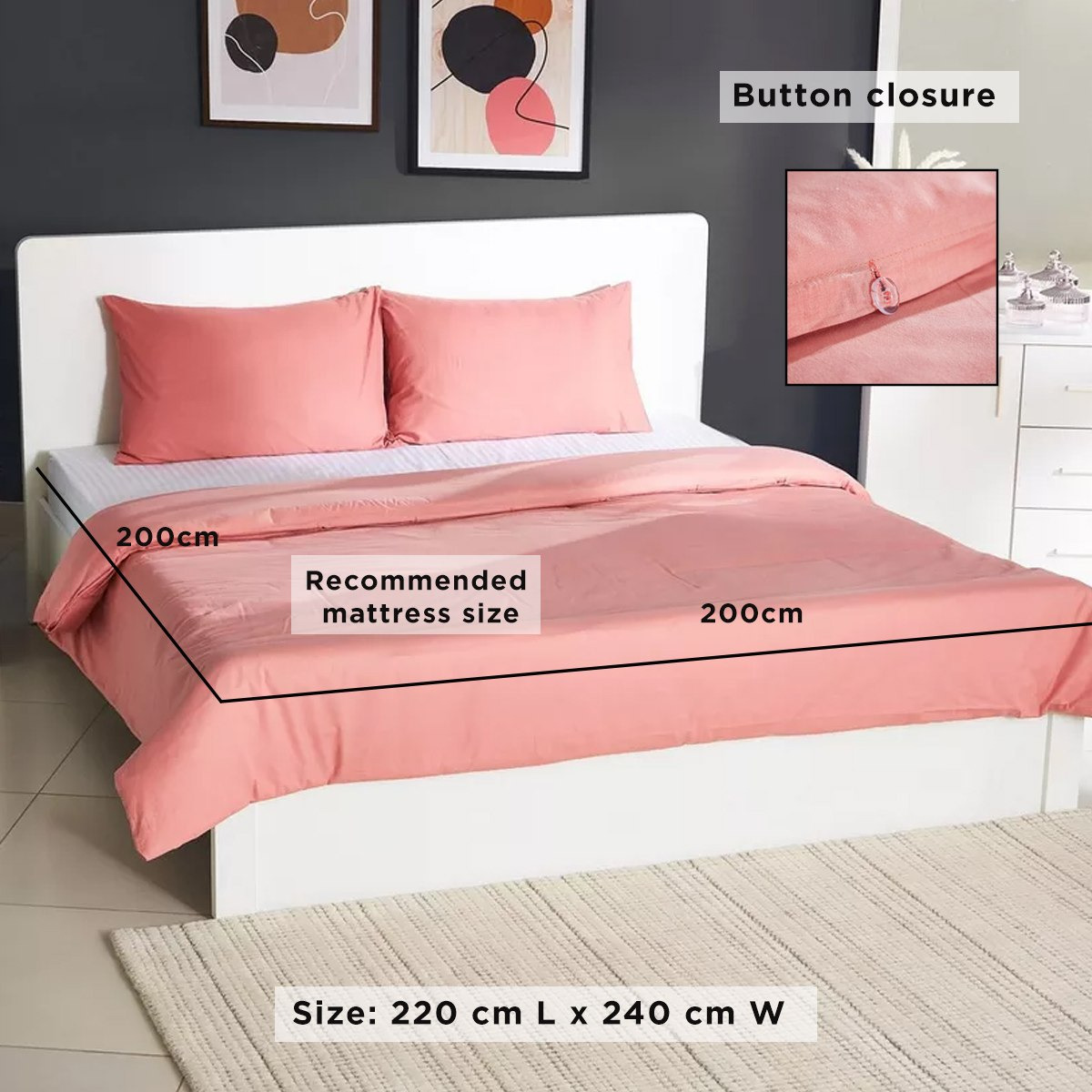 طقم غطاء لحاف قطن سوبر كينج سادة 3 قطع من ويلينجتون - 240x220 سم-PROMO_HB_AE_B1G1_250925-image-8